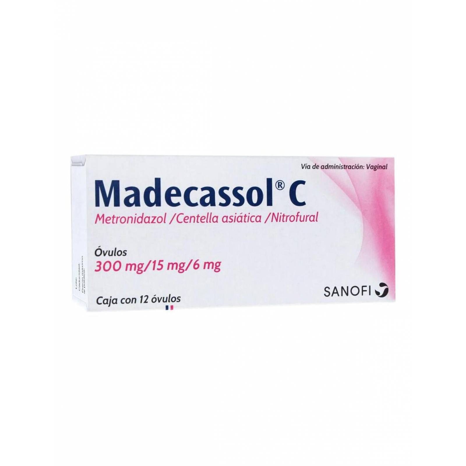 Madecassol C 300 mg/ 15 mg/ 6 mg Caja Con 12 Óvulos 