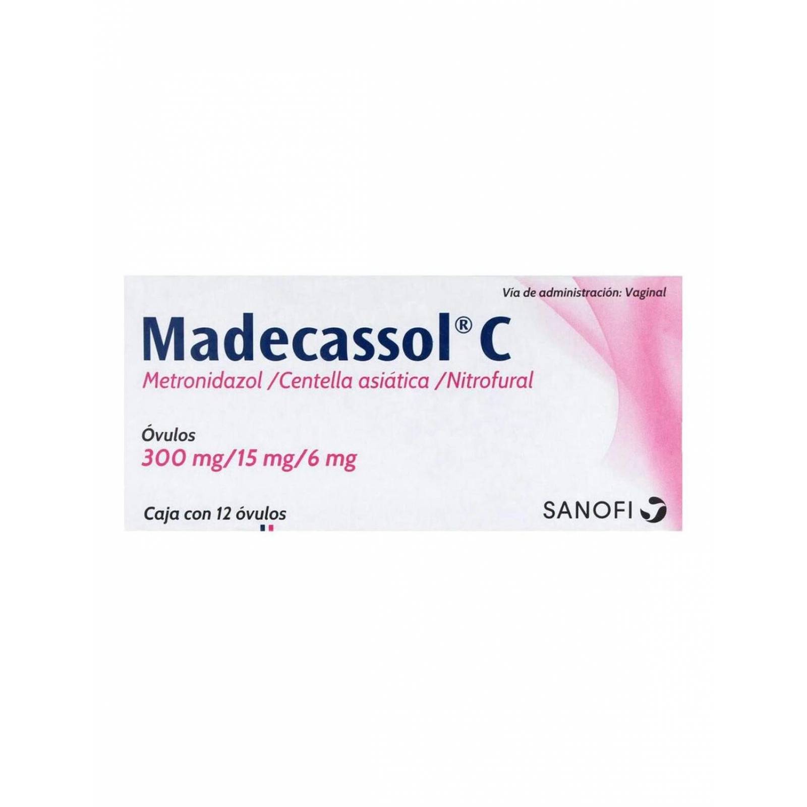 Madecassol C 300 mg/ 15 mg/ 6 mg Caja Con 12 Óvulos 