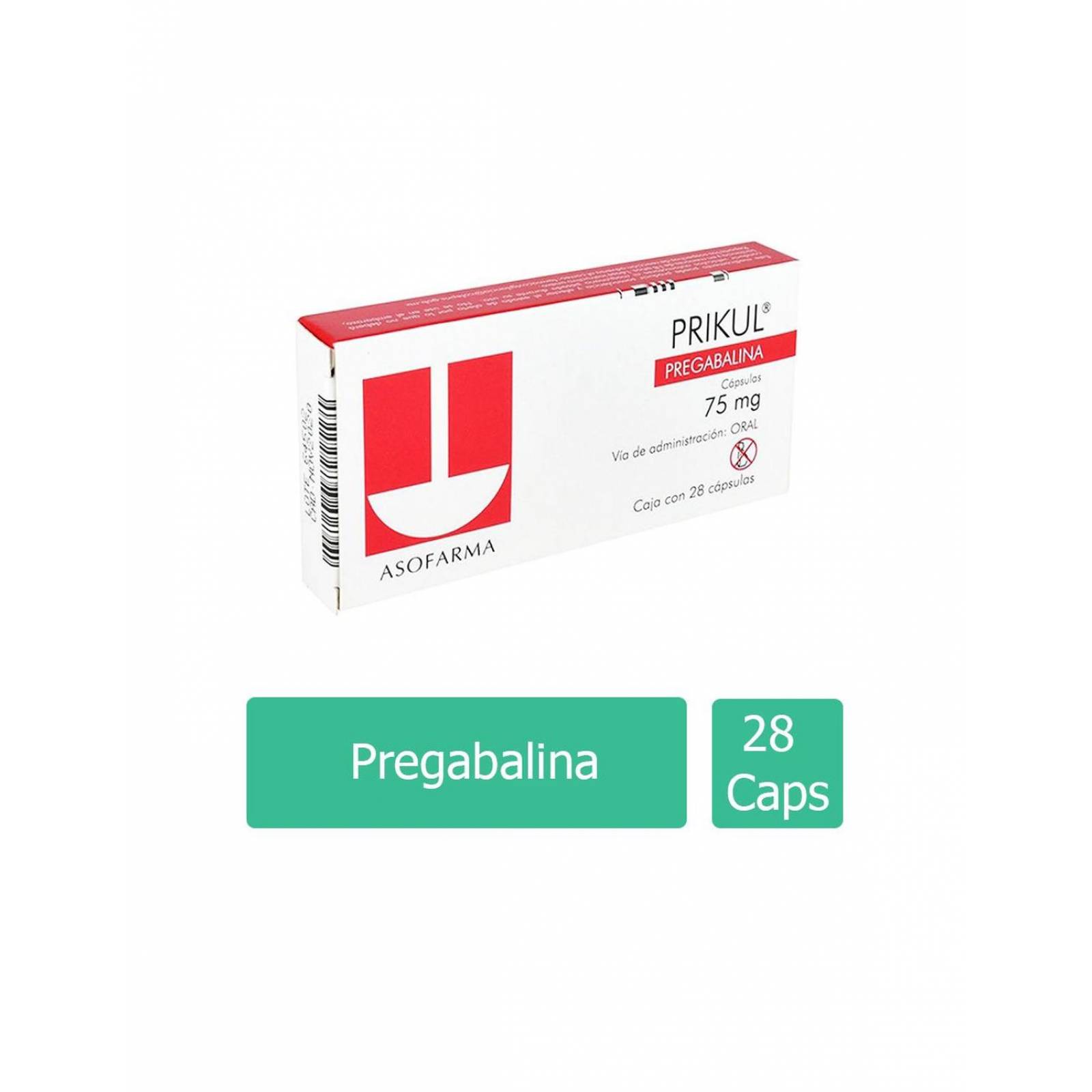 Prikul 75 mg Caja Con 28 Cápsulas 