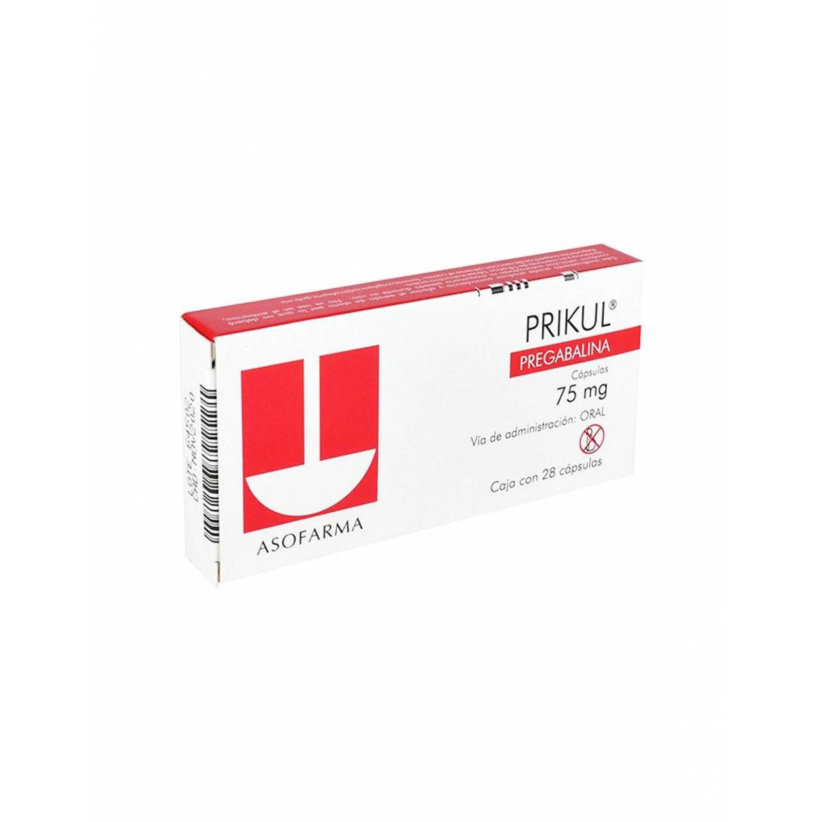Prikul 75 mg Caja Con 28 Cápsulas 
