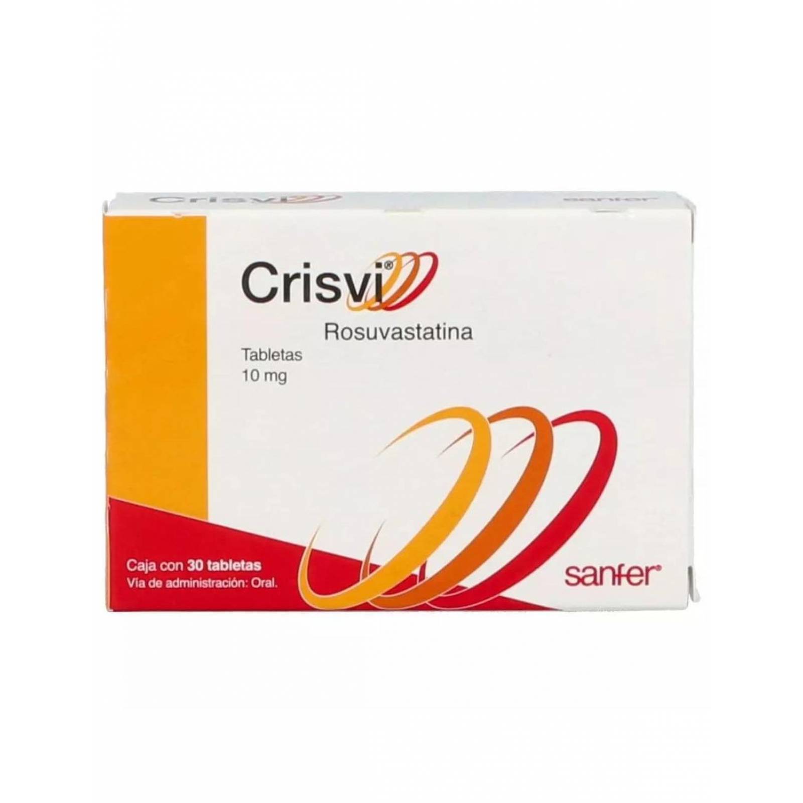 Crisvi 10 mg Caja 30 Tabletas 