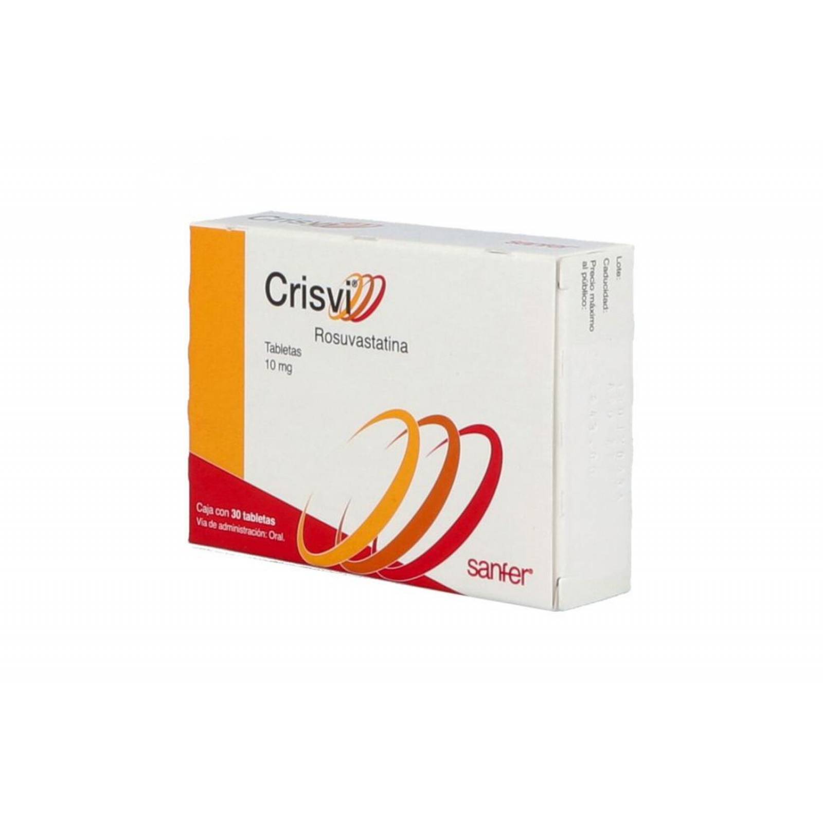 Crisvi 10 mg Caja 30 Tabletas 