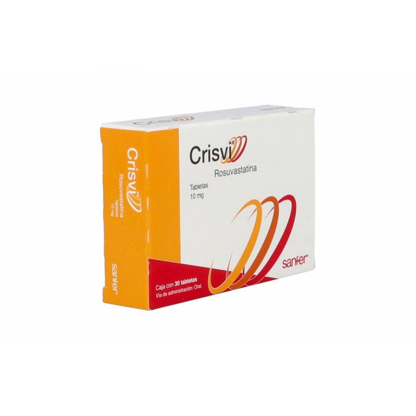 Crisvi 10 mg Caja 30 Tabletas 