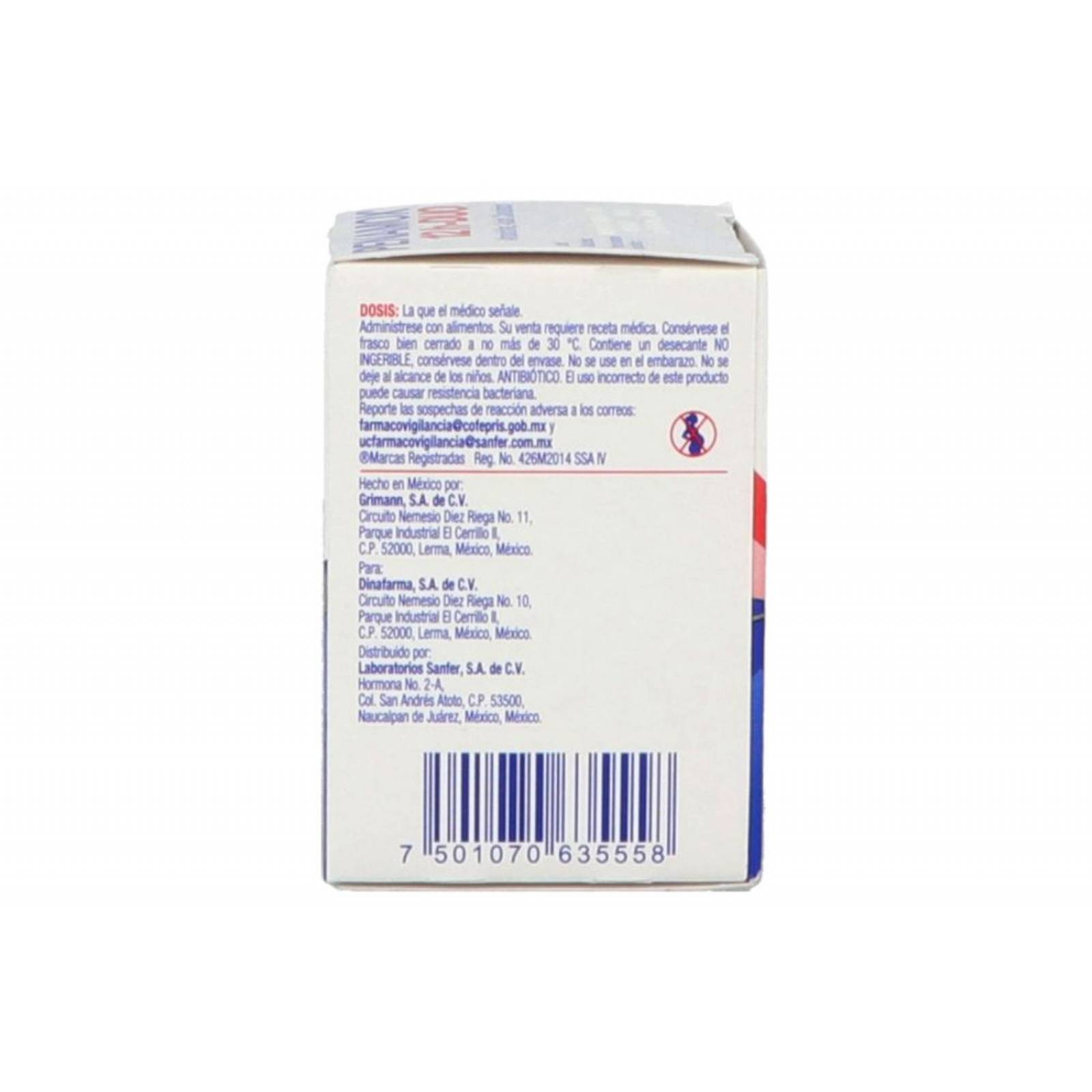 Penamox 12H Duo 875 mg/125 mg Caja Con 10 Tabletas 