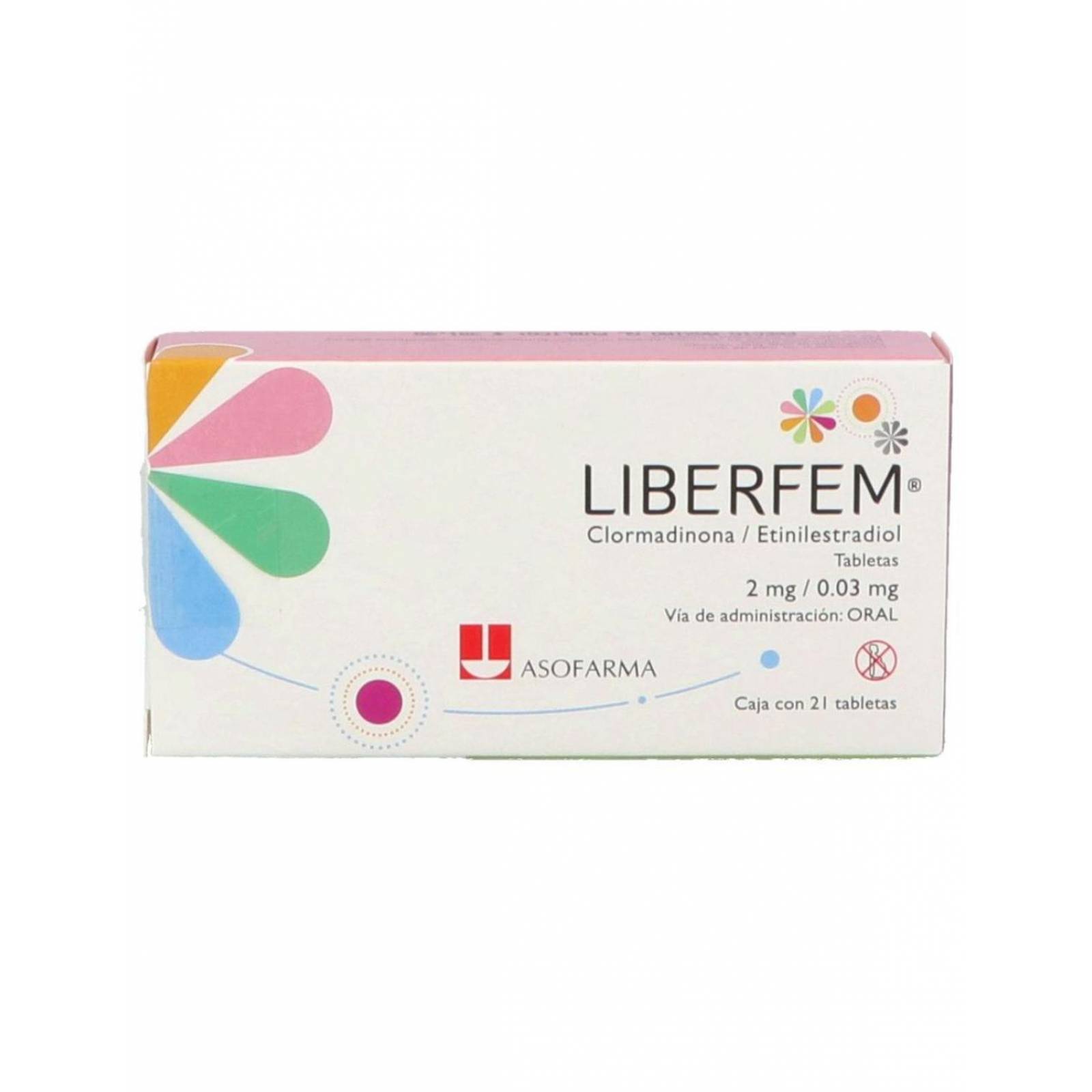 Liberfem 2 mg/0.03 mg Caja Con 21 Tabletas 