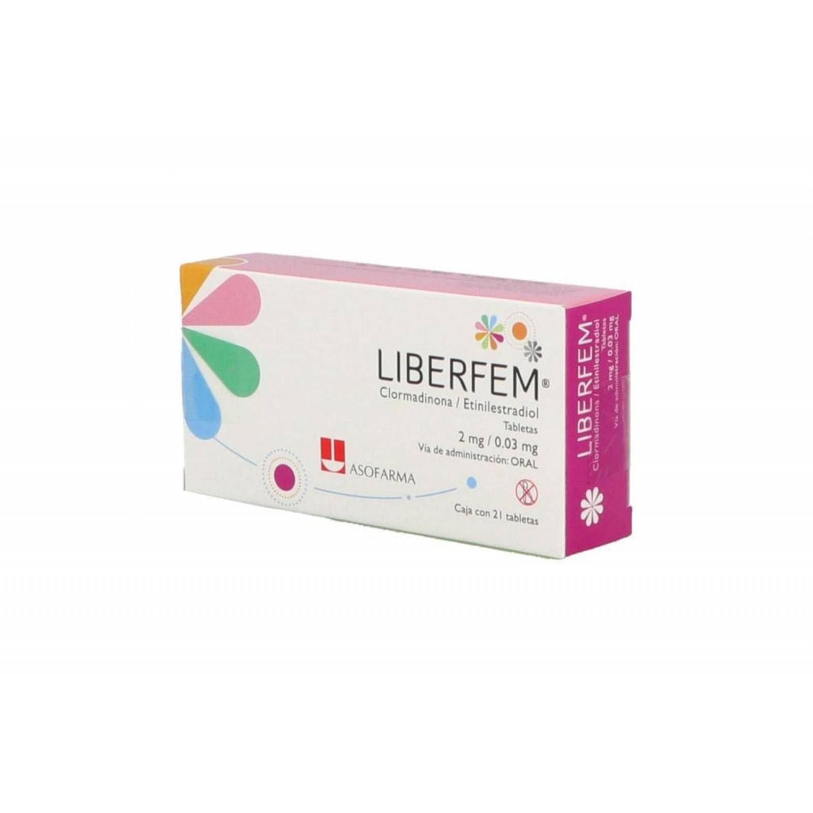 Liberfem 2 mg/0.03 mg Caja Con 21 Tabletas 