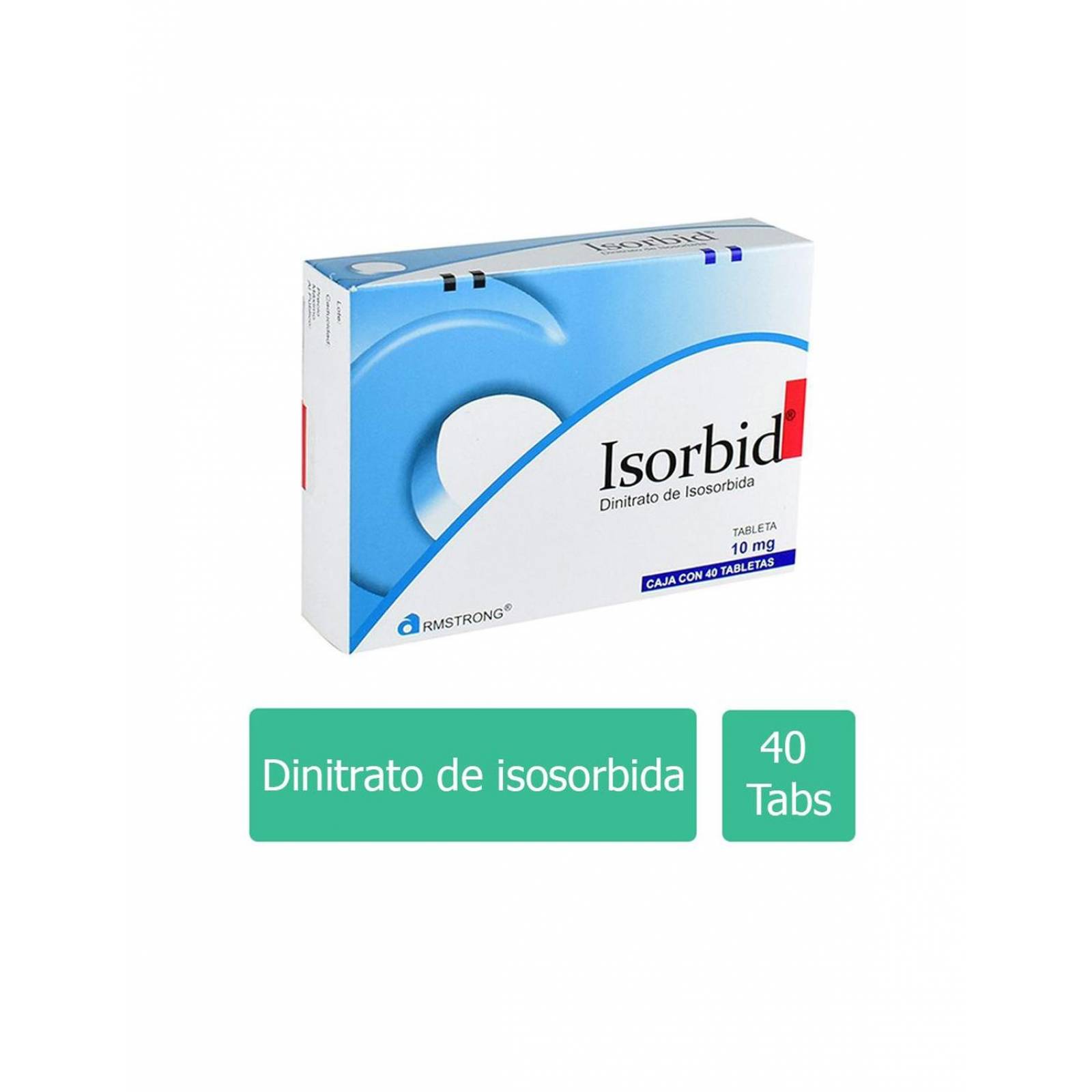 Isorbid 10 mg Caja Con 40 Tabletas 