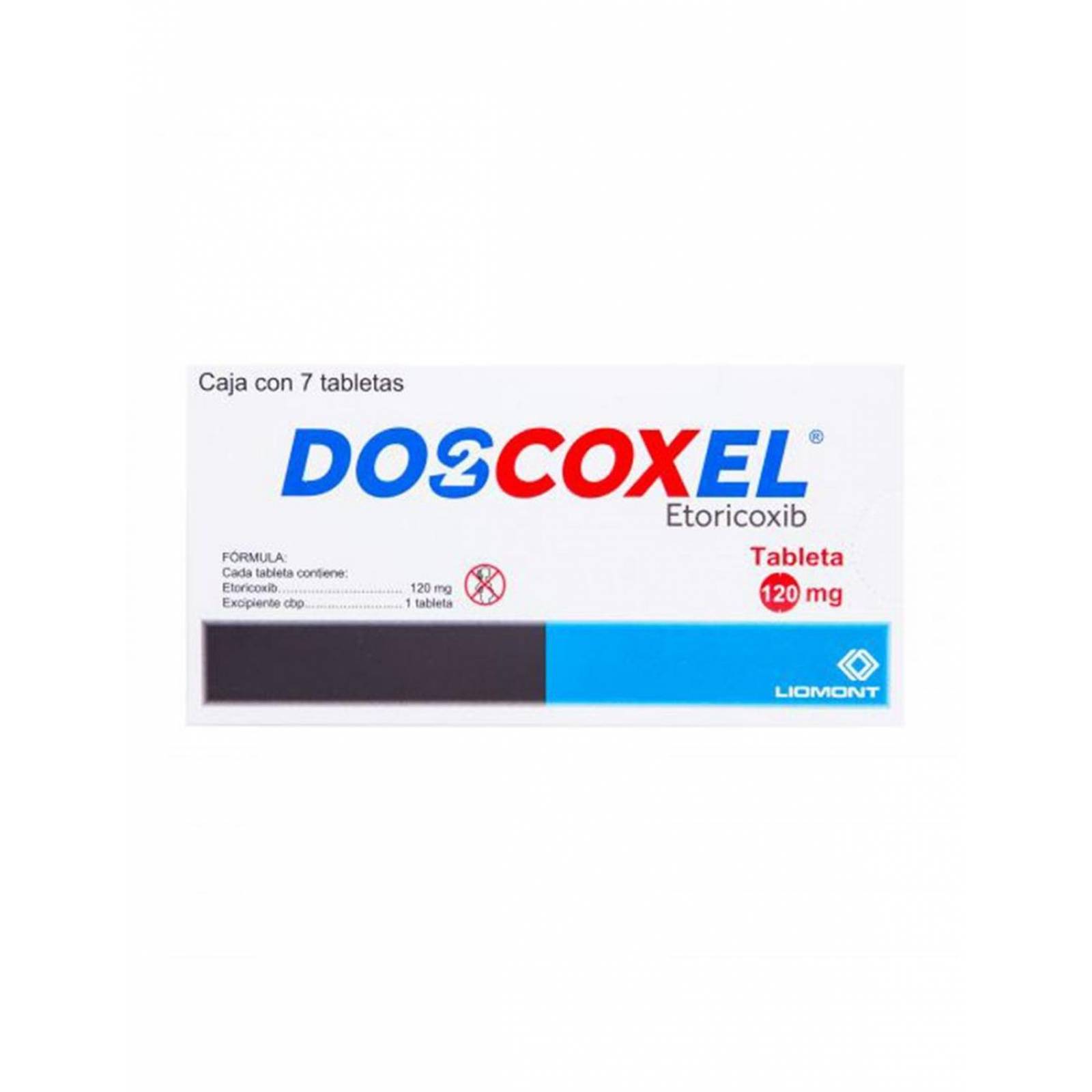 Doscoxel 120 mg Caja Con 7 Tabletas 