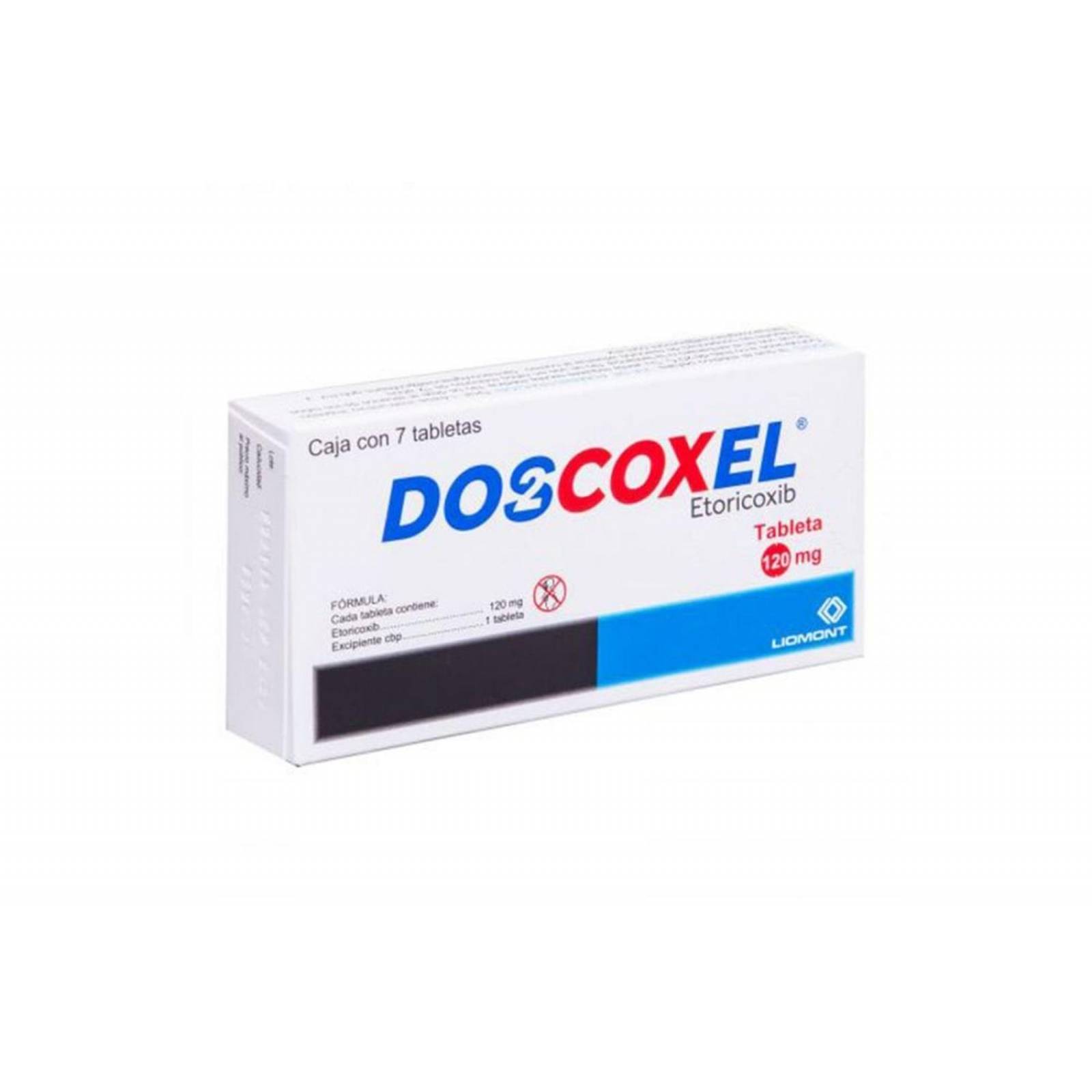 Doscoxel 120 mg Caja Con 7 Tabletas 