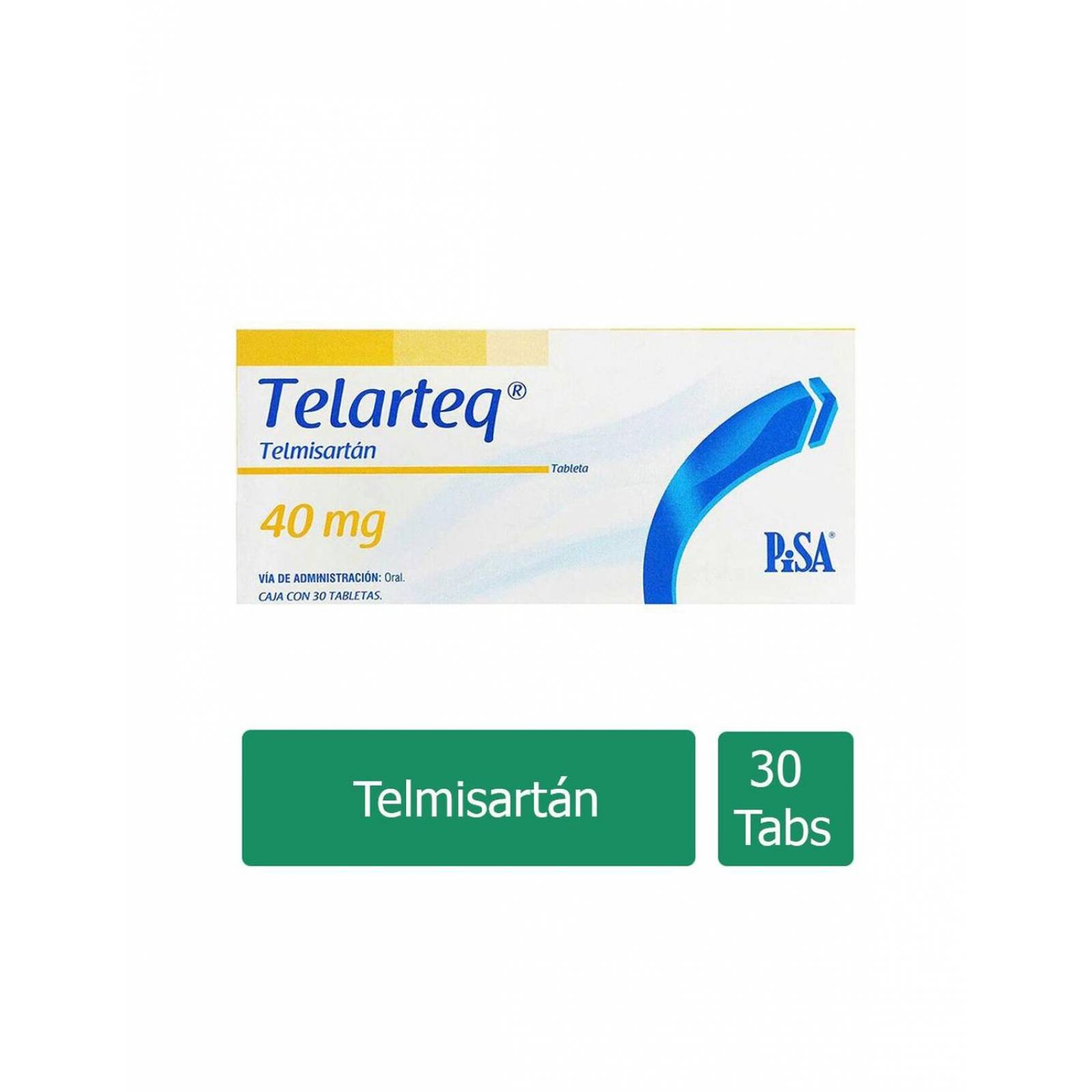 Telarteq 40 mg Caja Con 30 Tabletas 