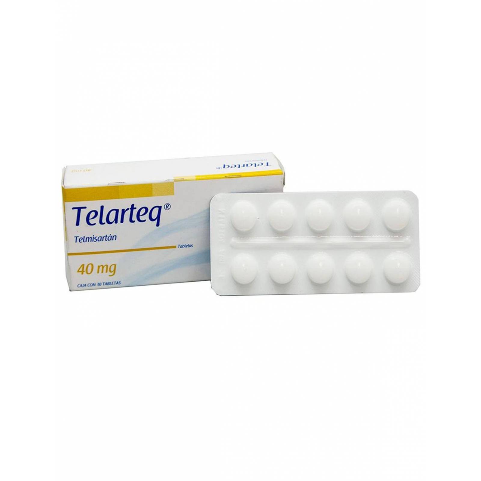 Telarteq 40 mg Caja Con 30 Tabletas 