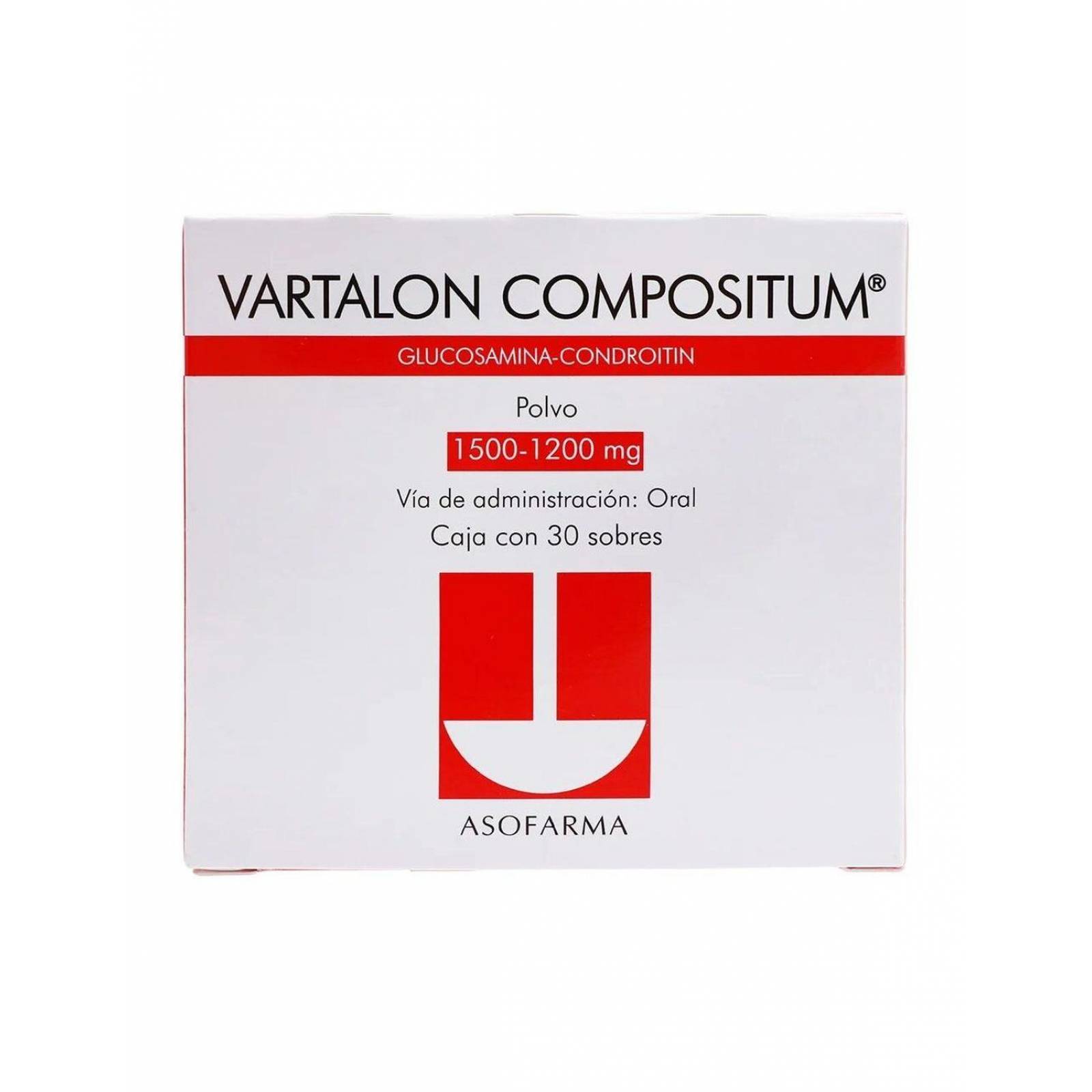 Vartalon Compositum Polvo 1500/1200 mg Caja con 30 Sobres 