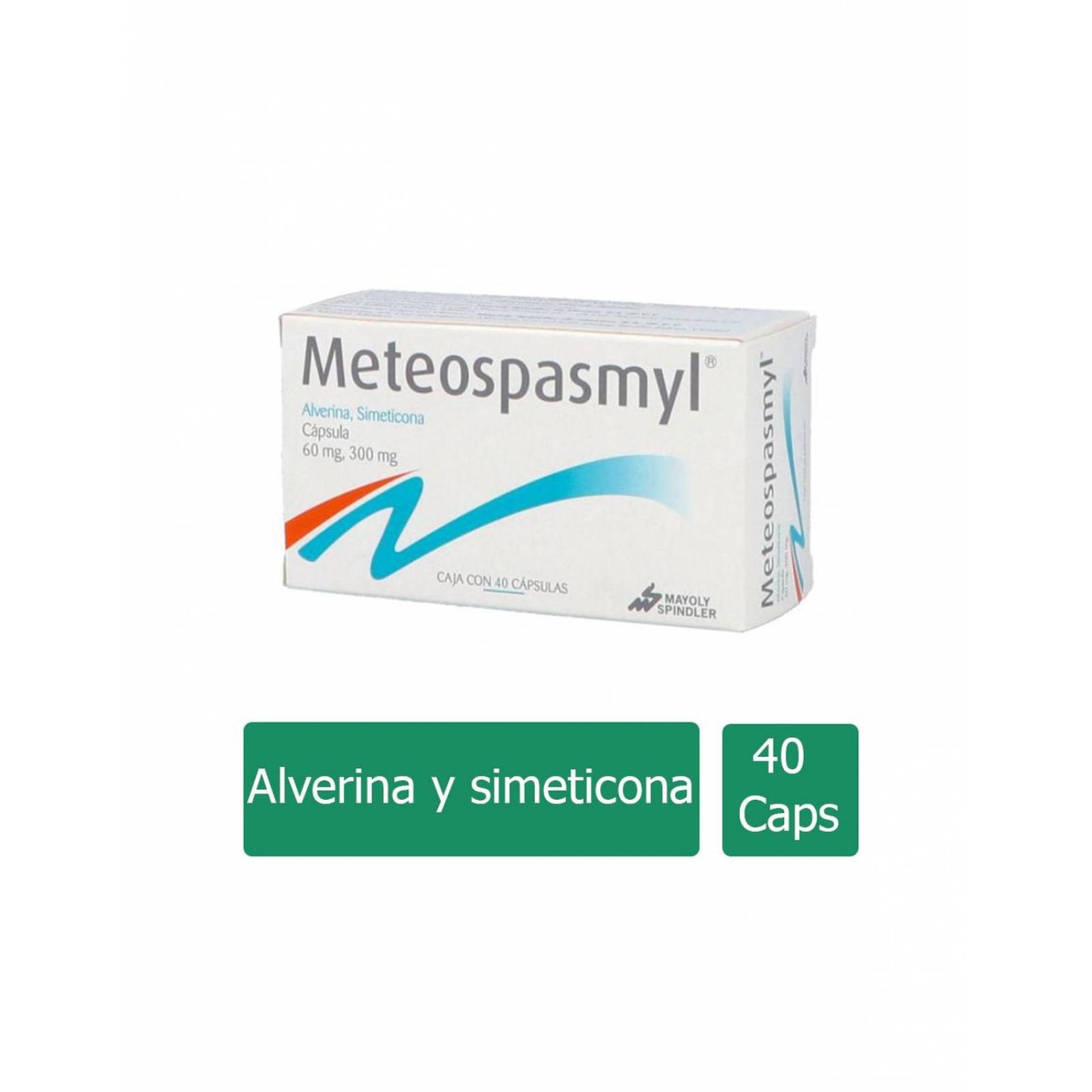 Meteospasmyl 60 mg/ 300 mg Caja con 40 Cápsulas 