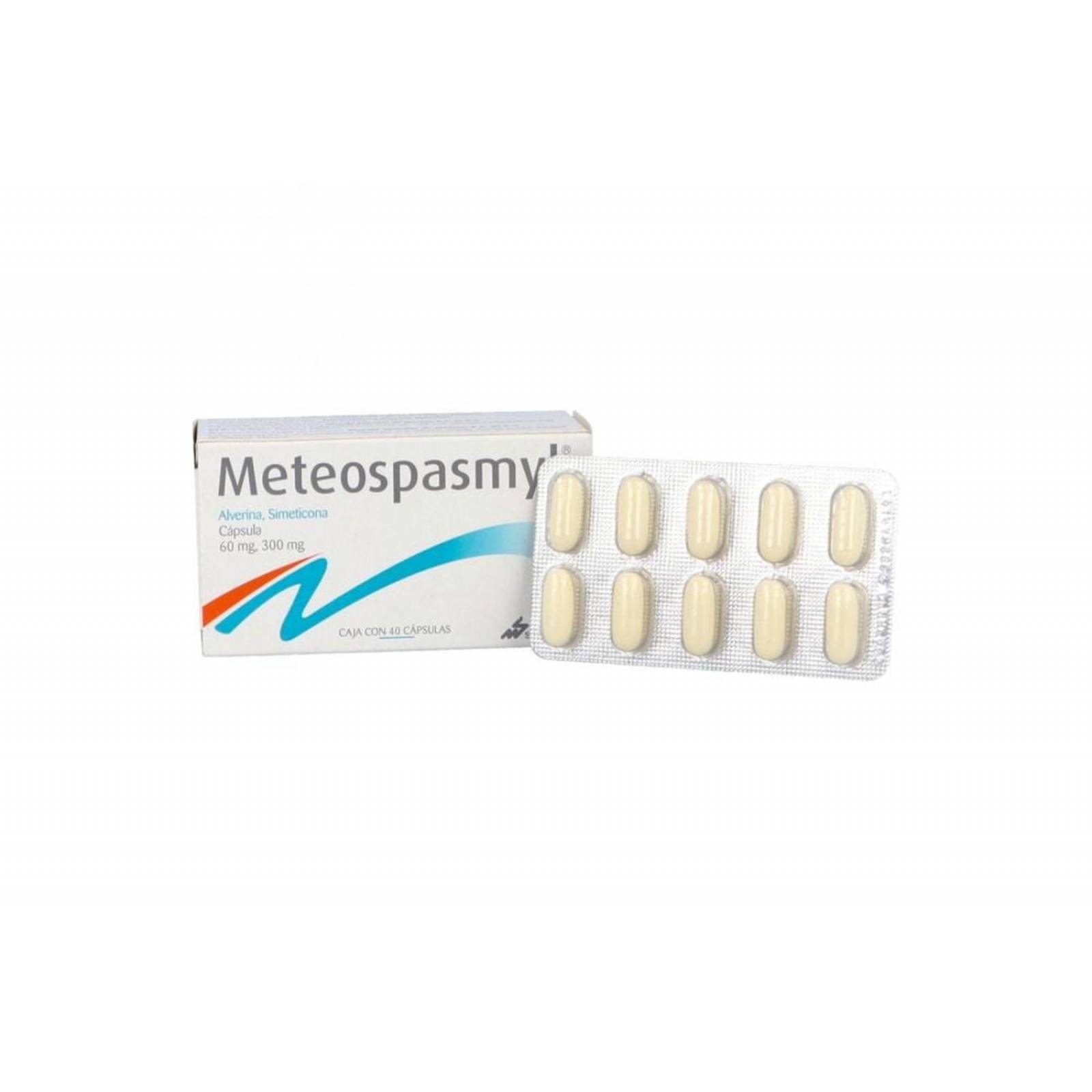 Meteospasmyl 60 mg/ 300 mg Caja con 40 Cápsulas 