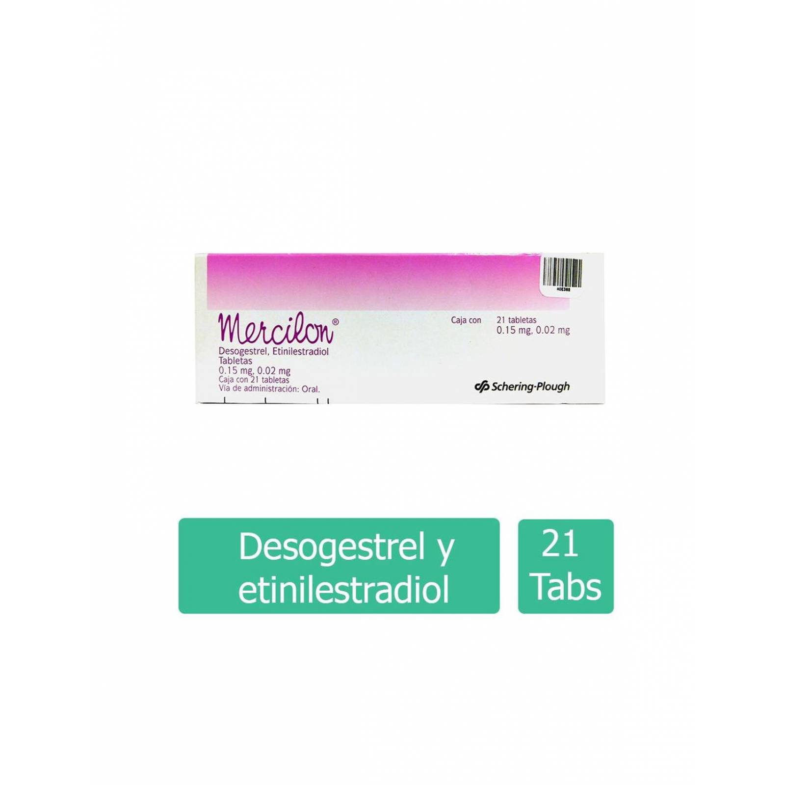 Mercilon 0.15 / 0.02 mg Caja Con 21 Tabletas 