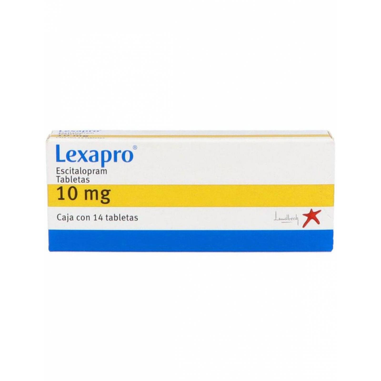 Lexapro 10 mg Caja Con 14 Tabletas 