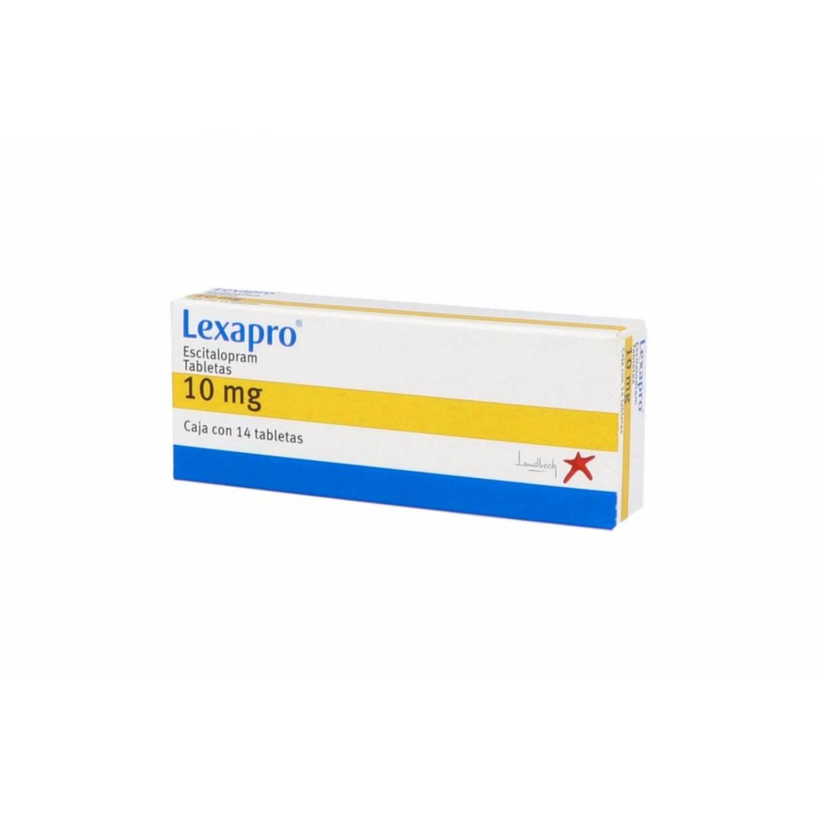 Lexapro 10 mg Caja Con 14 Tabletas 