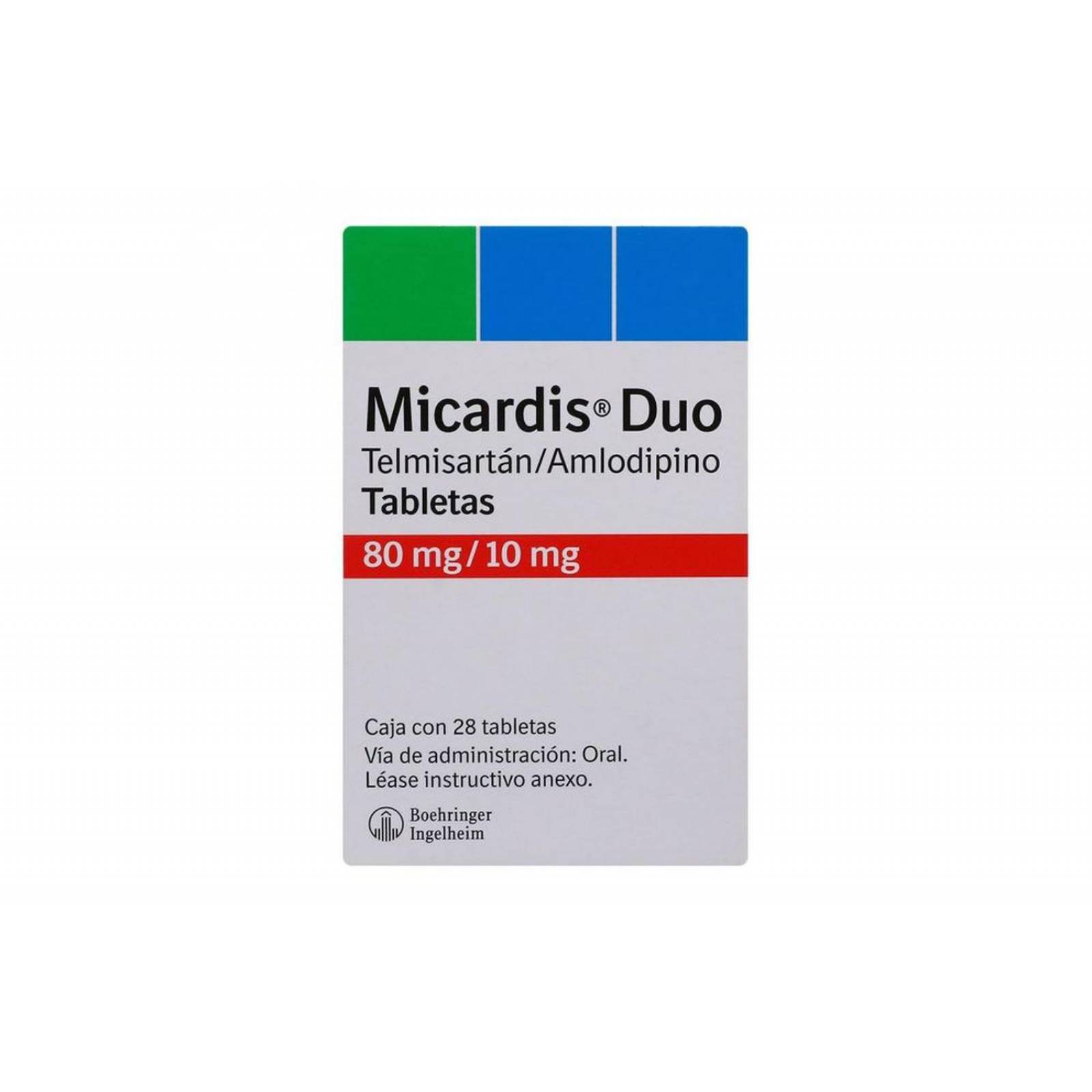 Micardis Duo 80 mg/10 mg Caja Con 28 Tabletas 