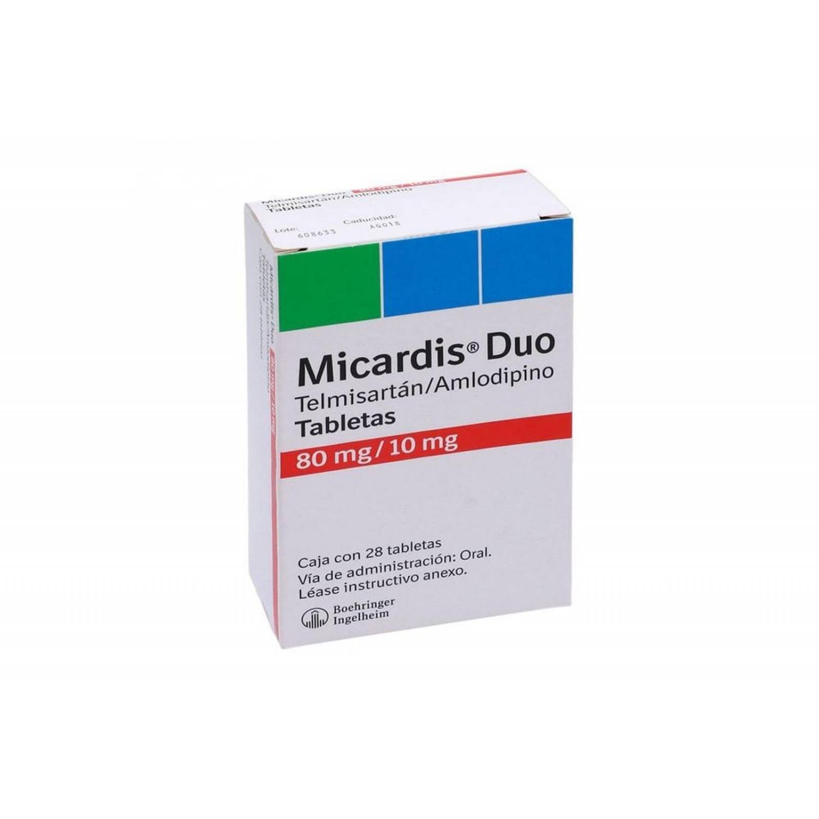 Micardis Duo 80 mg/10 mg Caja Con 28 Tabletas 