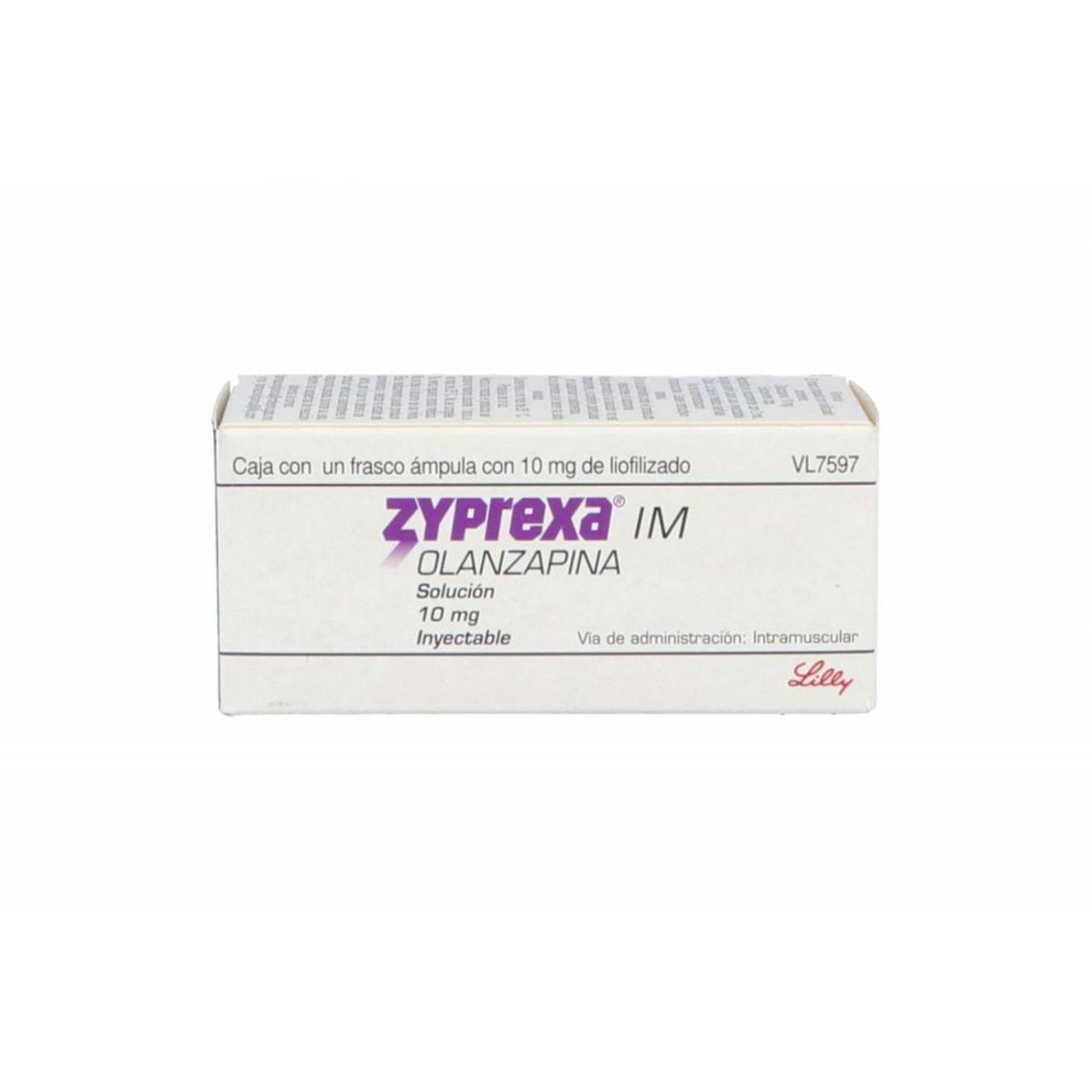 Zyprexa IM 10 mg Caja Con Un Frasco Ámpula De Liofilizado 