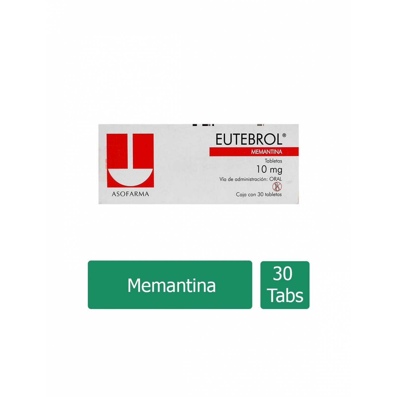 Eutebrol 10 mg Caja Con 30 Tabletas 