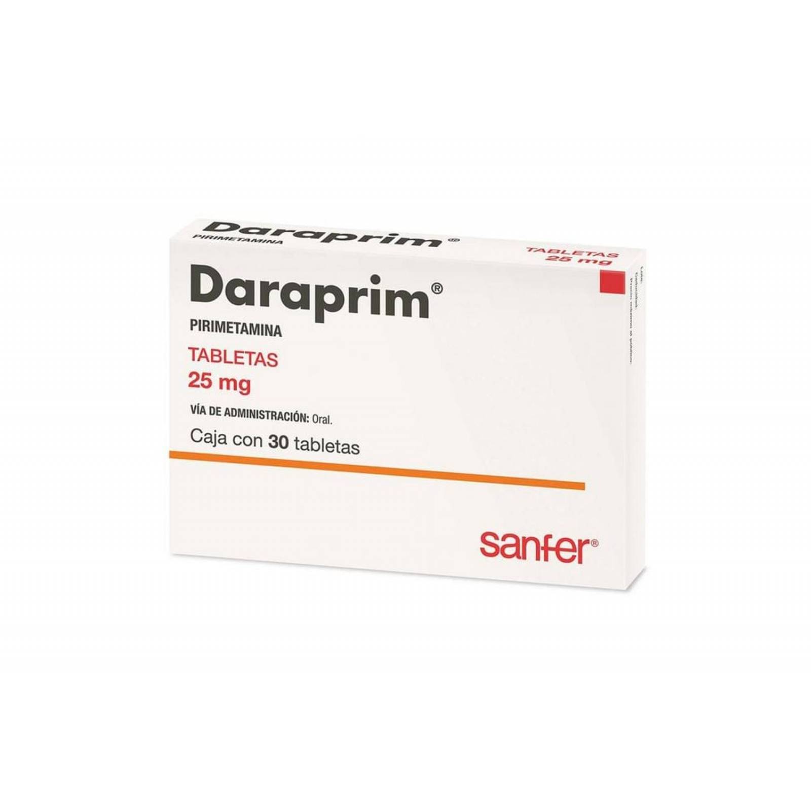 Daraprim 25mg Caja Con 30 Tabletas 