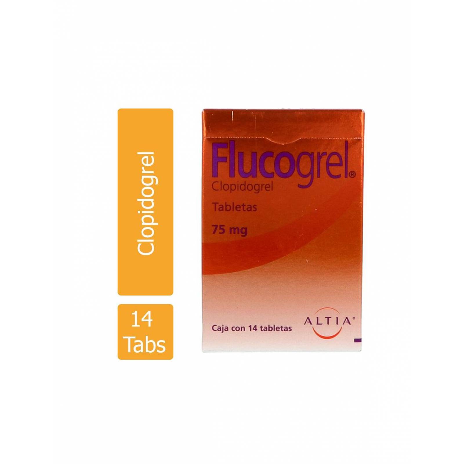 Flucogrel 75 mg Caja Con 14 Tabletas 