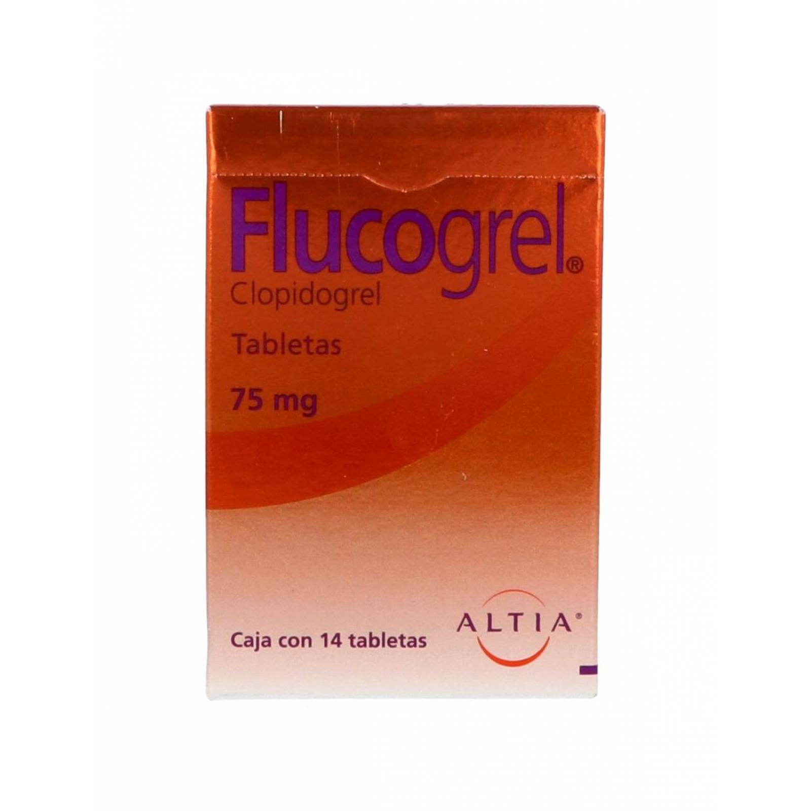 Flucogrel 75 mg Caja Con 14 Tabletas 