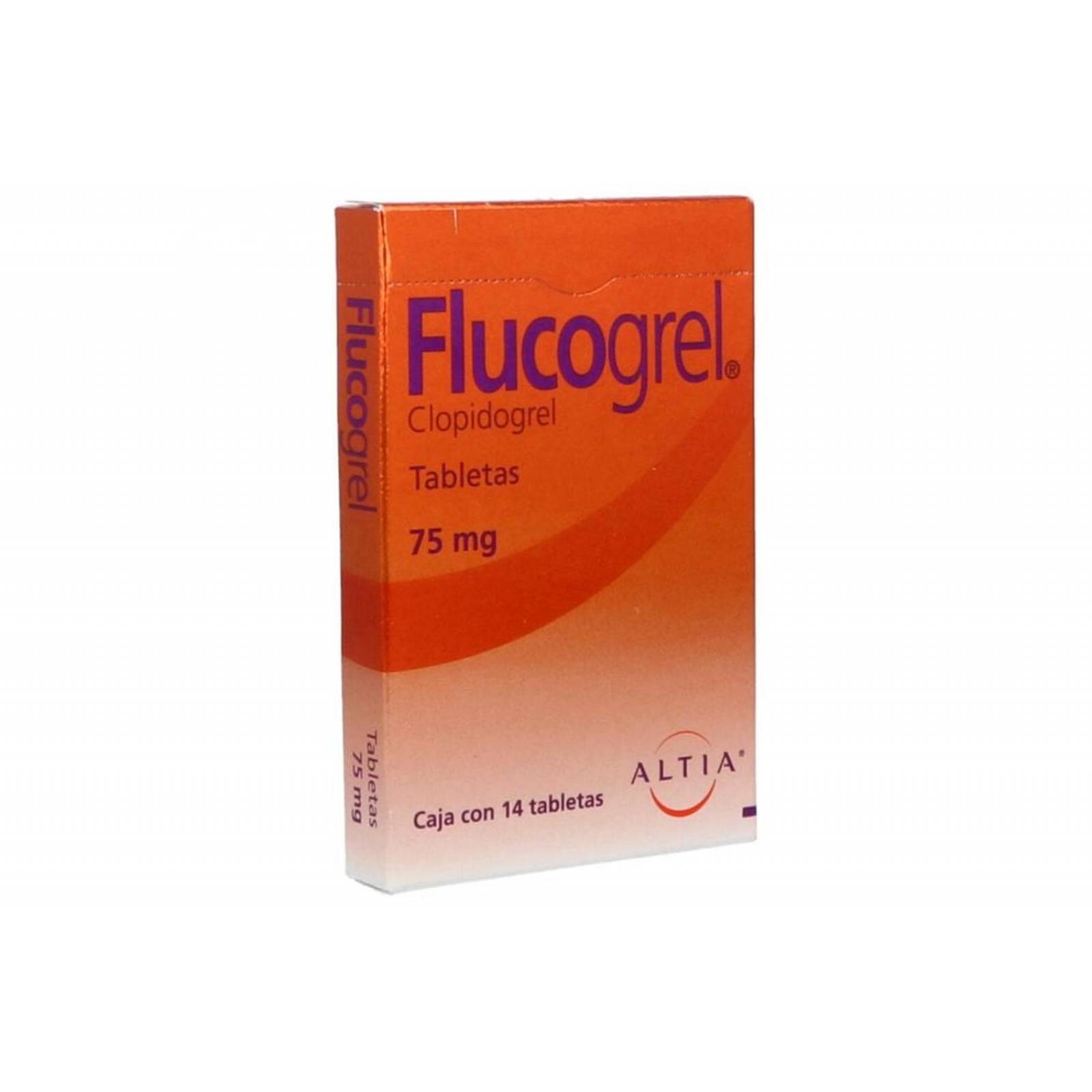Flucogrel 75 mg Caja Con 14 Tabletas 