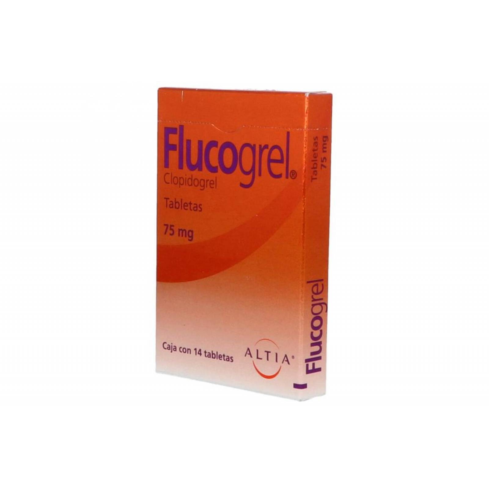 Flucogrel 75 mg Caja Con 14 Tabletas 