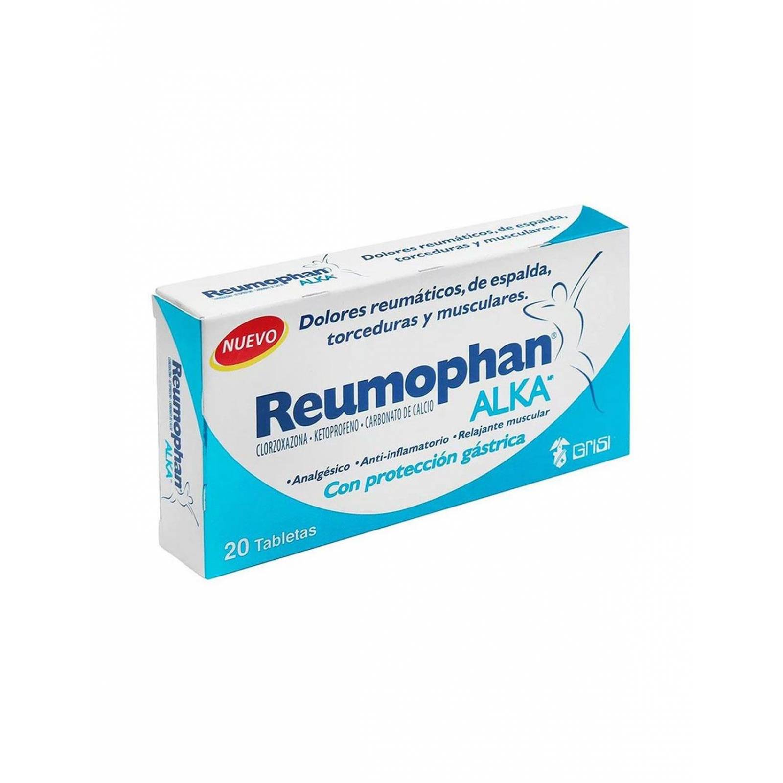 Reumophan Alka 125/25/725 mg Caja con 20 tabletas 