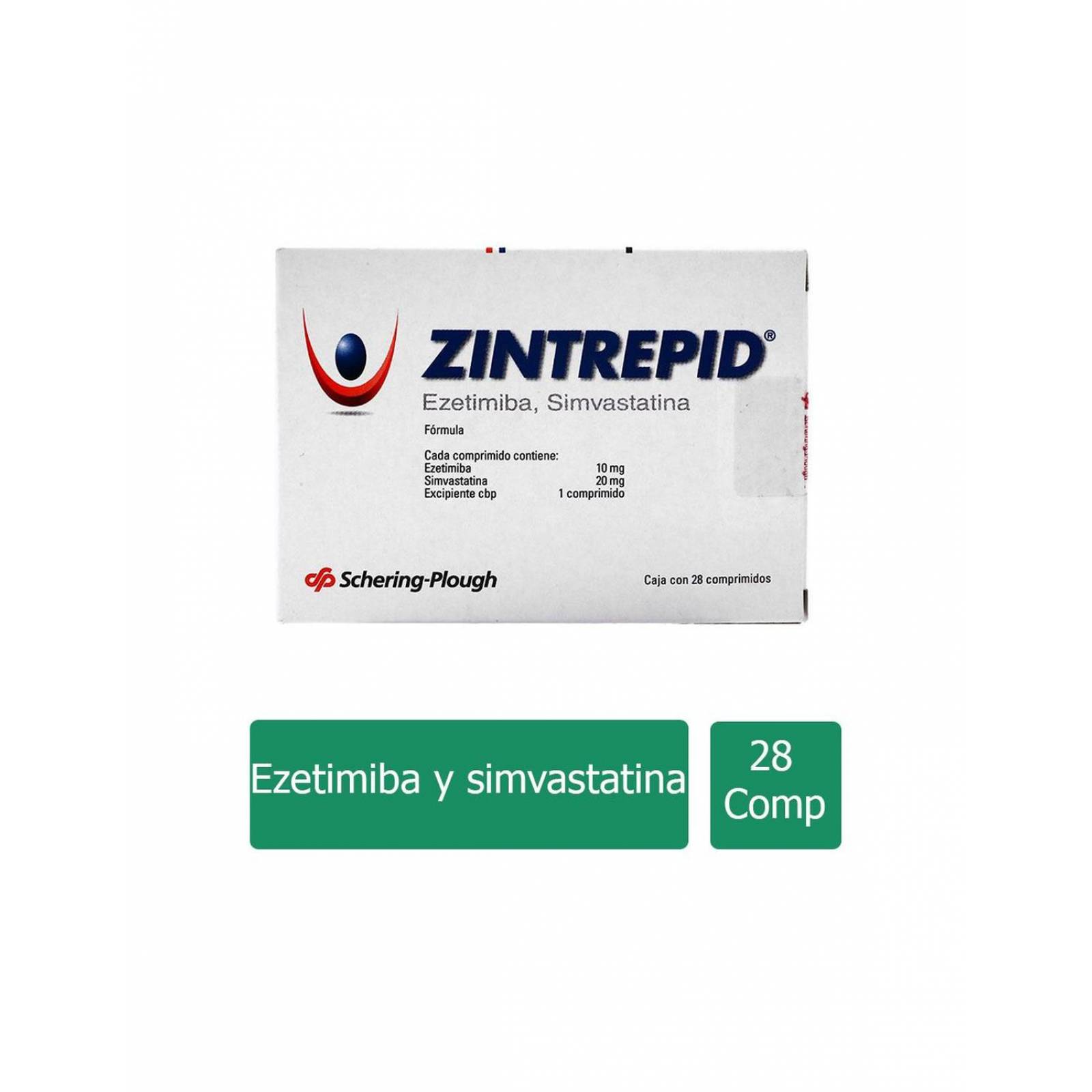 Zintrepid 10mg/20mg Caja Con 28 Comprimidos 