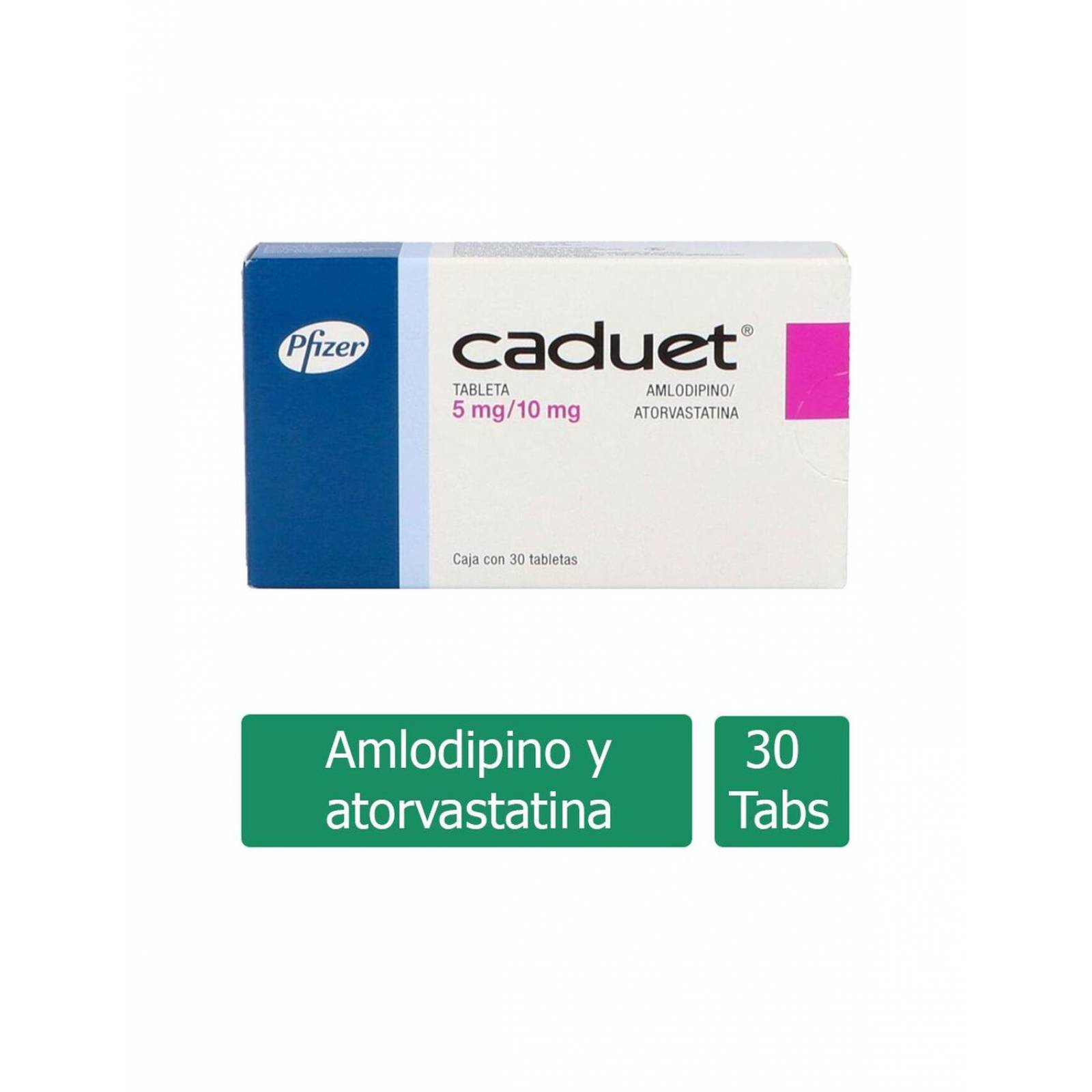 Caduet 5 / 10 mg Caja Con 30 Tabletas 
