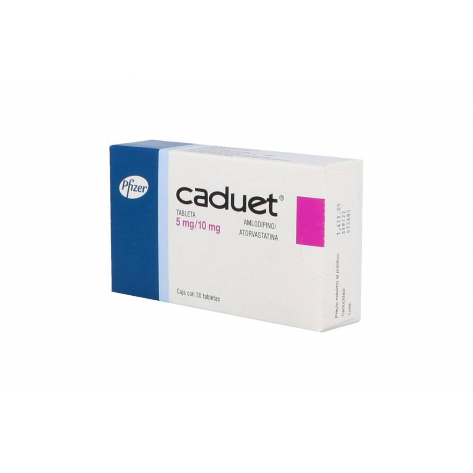 Caduet 5 / 10 mg Caja Con 30 Tabletas 