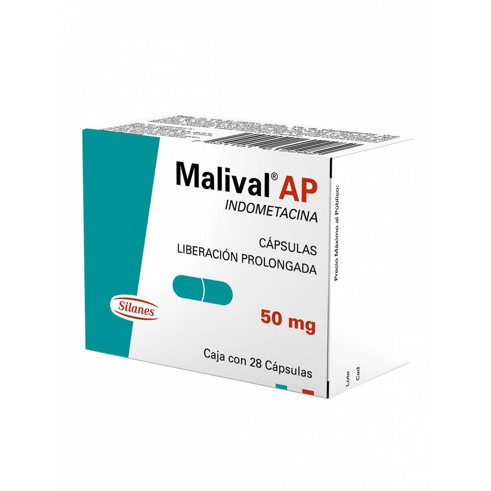 Malival AP 50 mg Caja Con 28 Cápsulas 