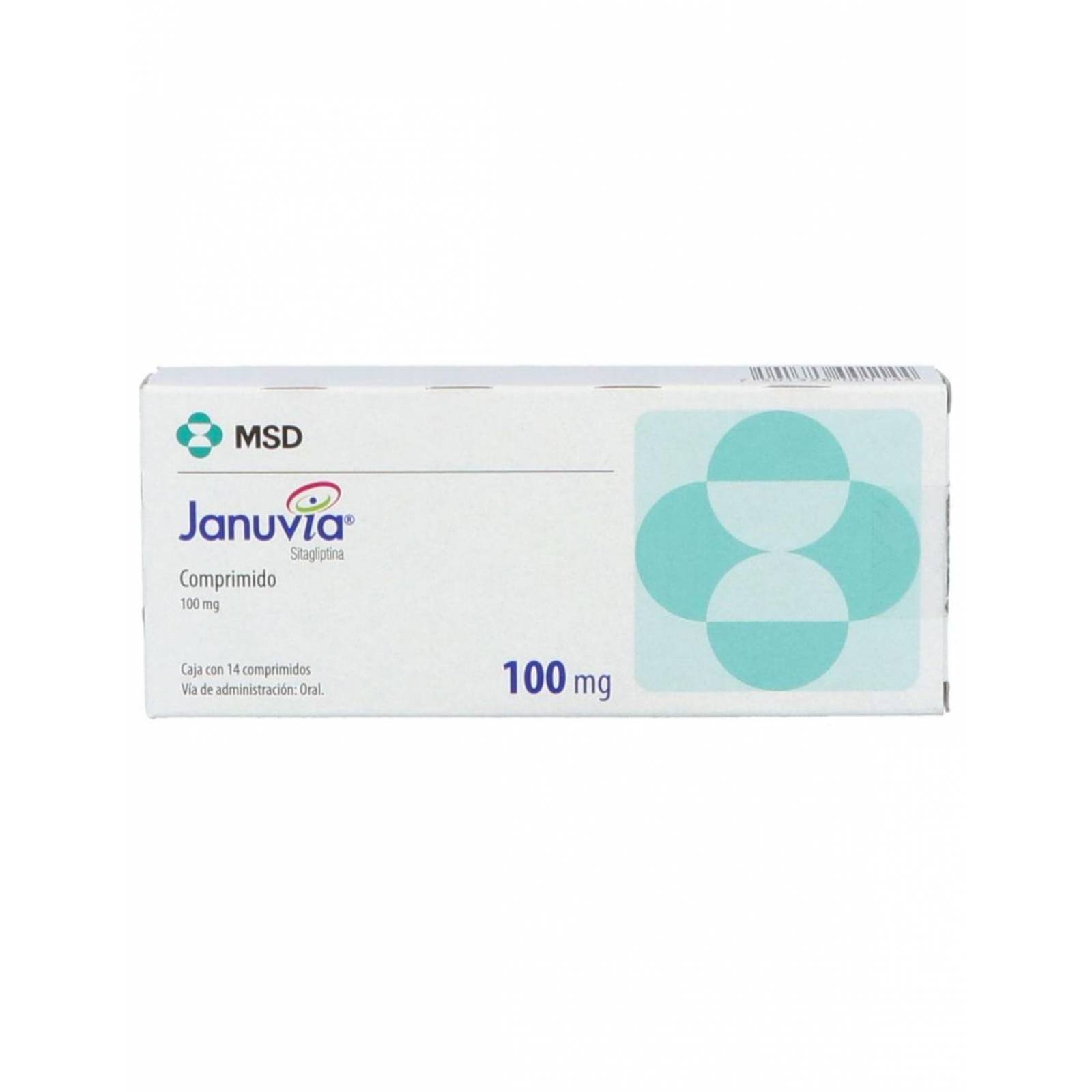 Januvia 100 mg Caja Con 14 Comprimidos 