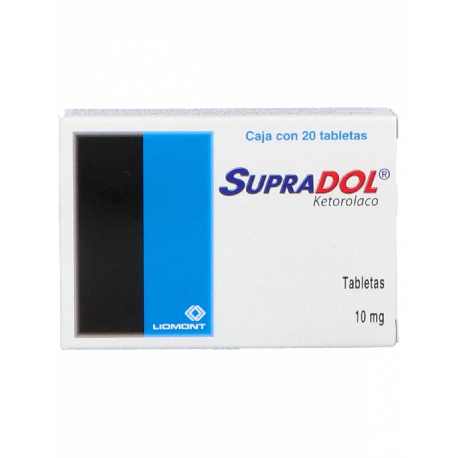 Supradol 10 mg Caja Con 20 Tabletas 