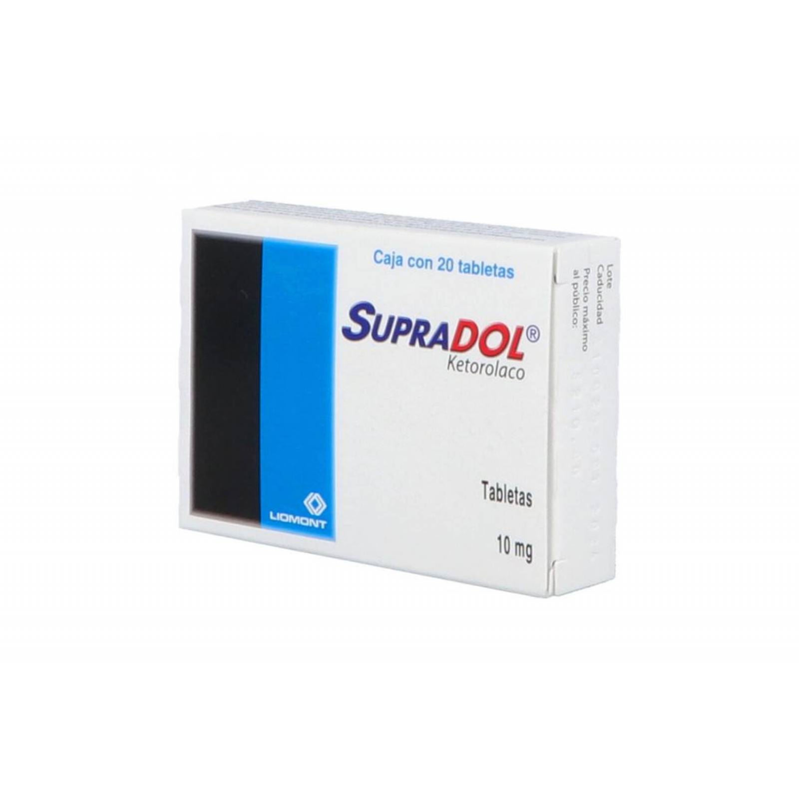 Supradol 10 mg Caja Con 20 Tabletas 