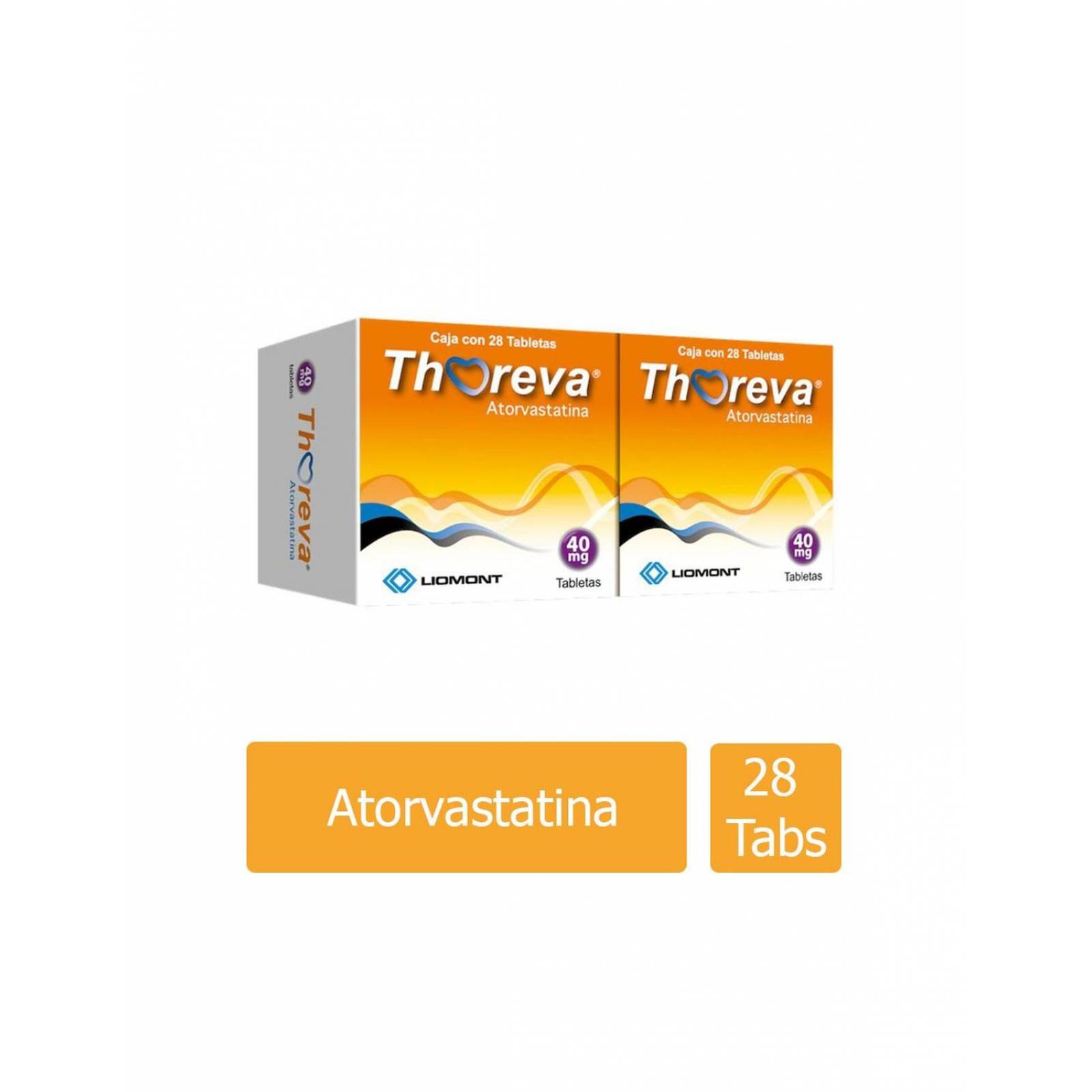 Thoreva 40 mg Caja Dual Con 28 Tabletas Cada Una 