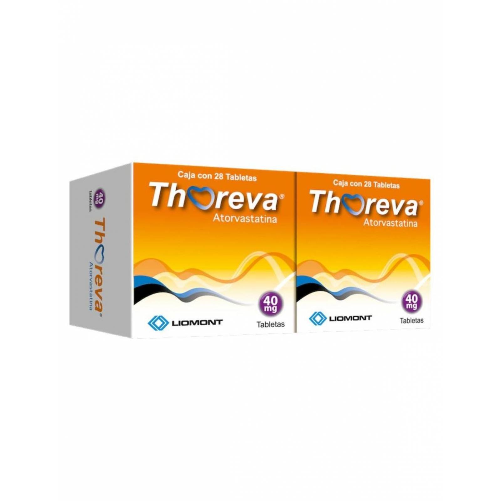 Thoreva 40 mg Caja Dual Con 28 Tabletas Cada Una 