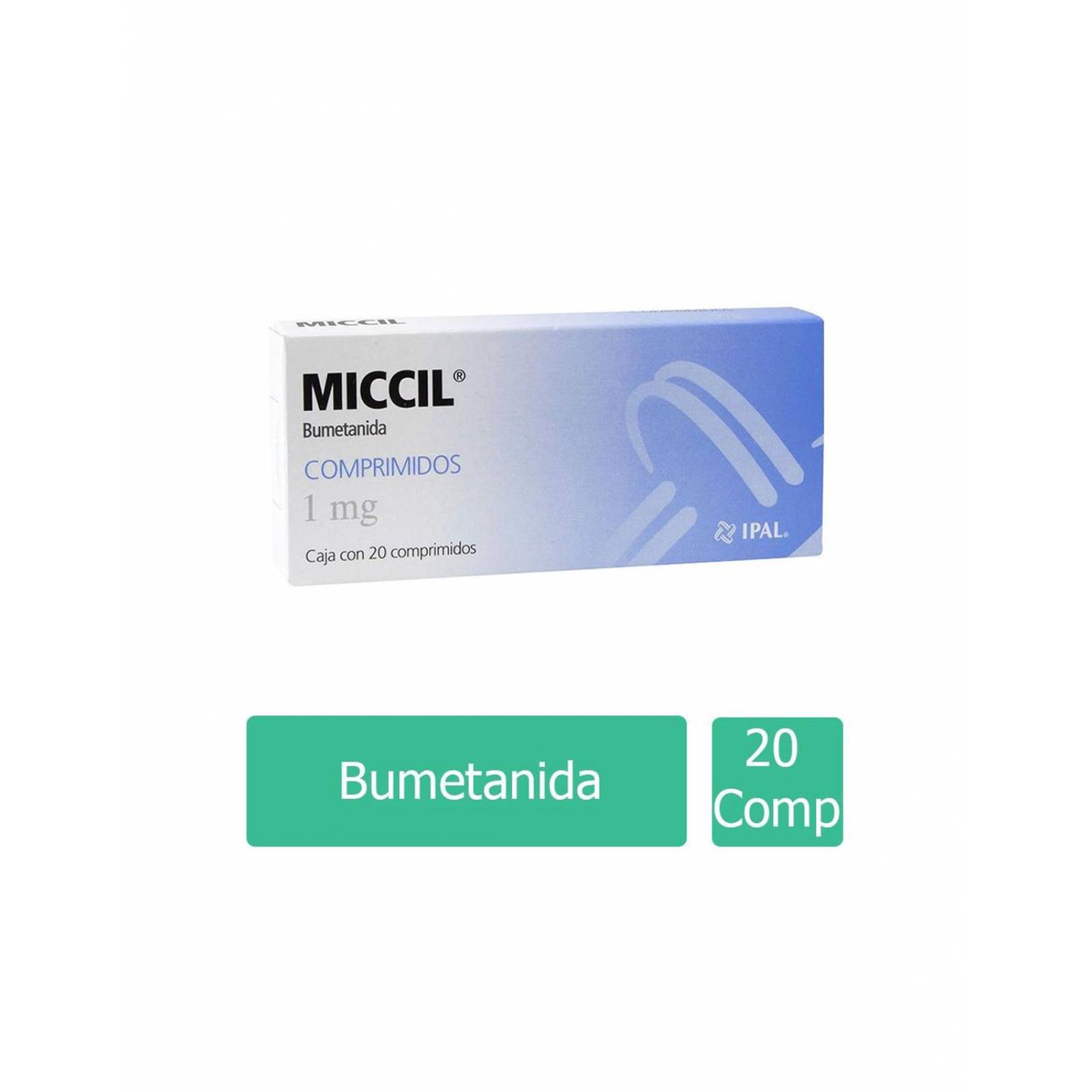 Miccil 1 mg Caja Con 20 Tabletas 