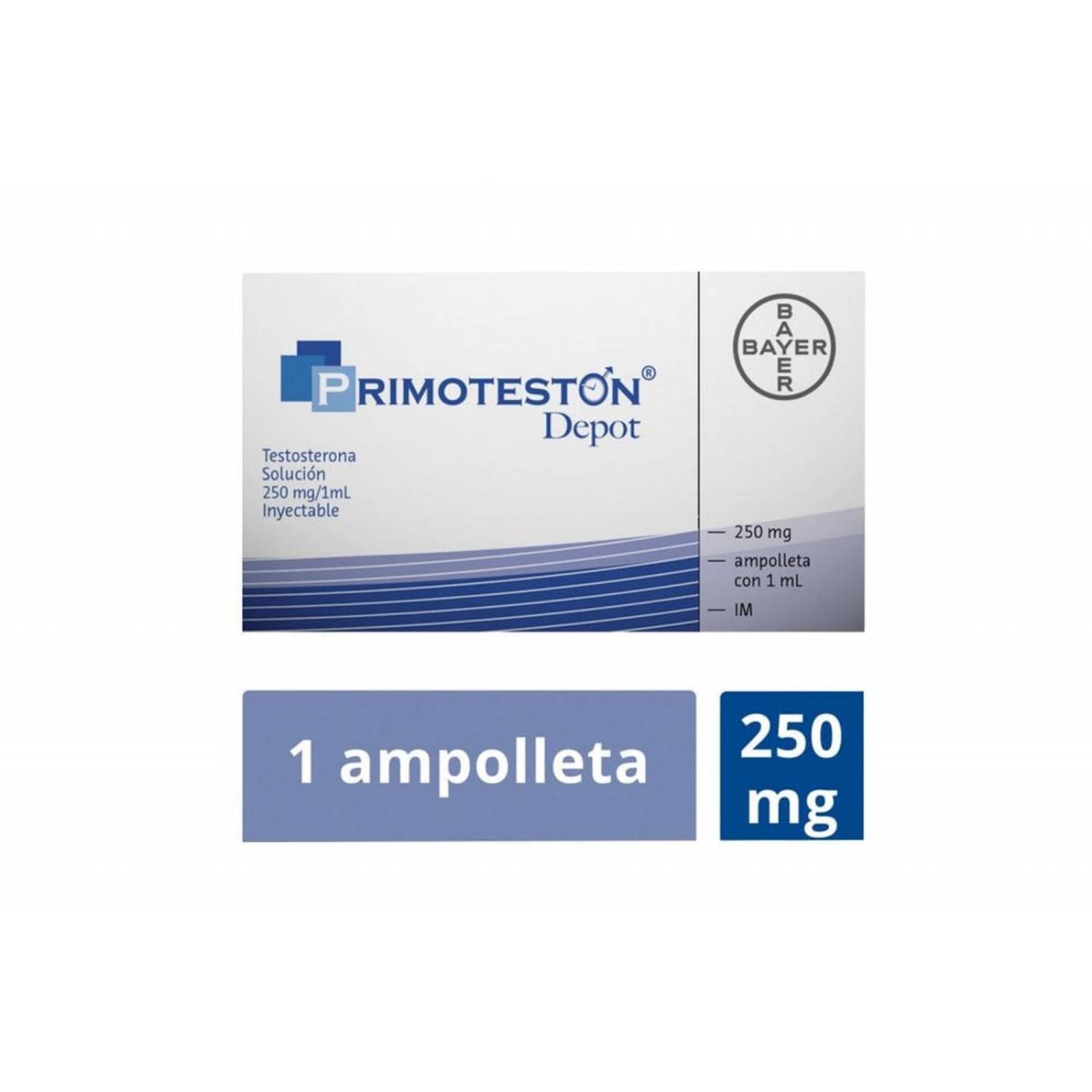 Primotestón Depot Solución 250 mg / 1 mL Caja Con 1 Ampolleta Con 1 mL 