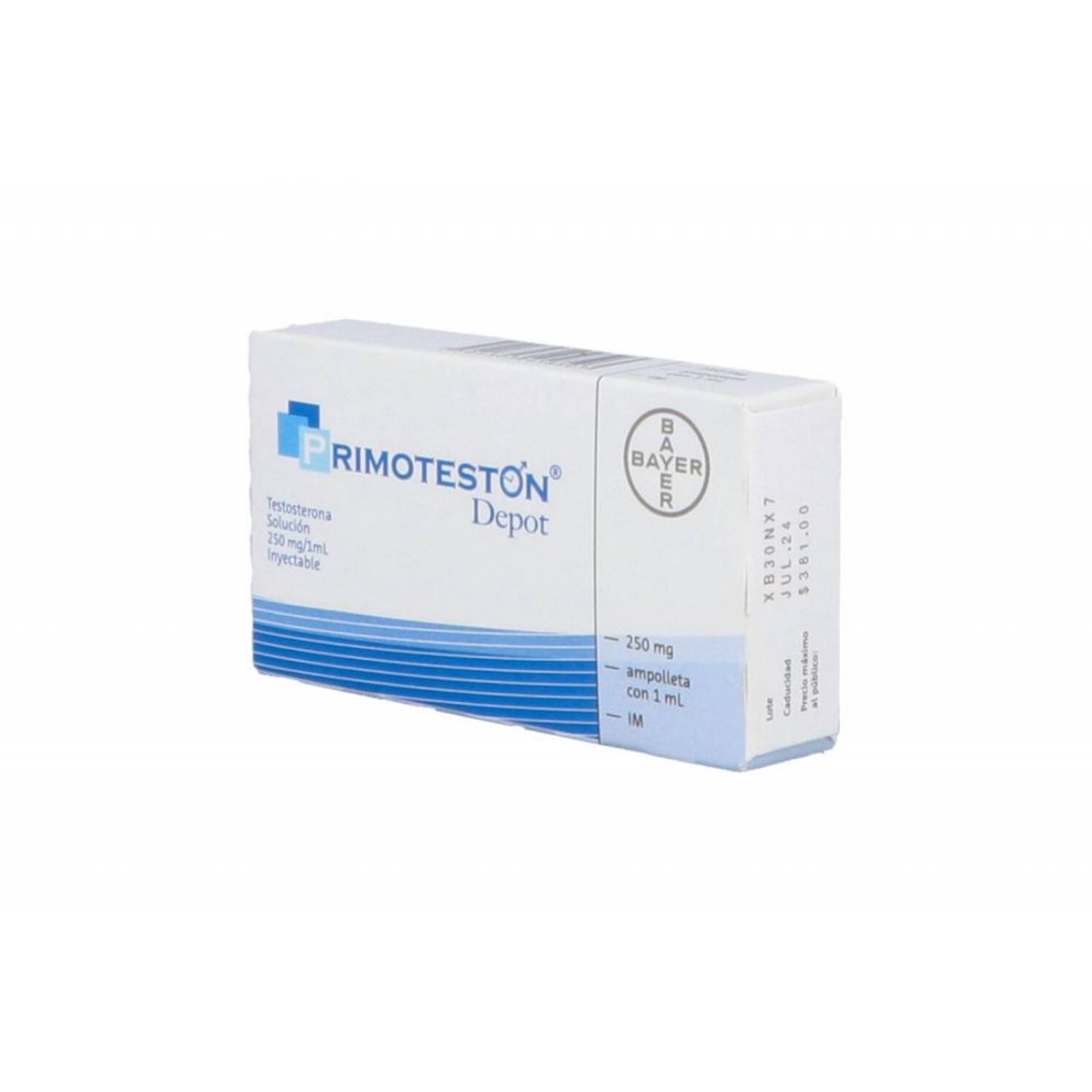 Primotestón Depot Solución 250 mg / 1 mL Caja Con 1 Ampolleta Con 1 mL 