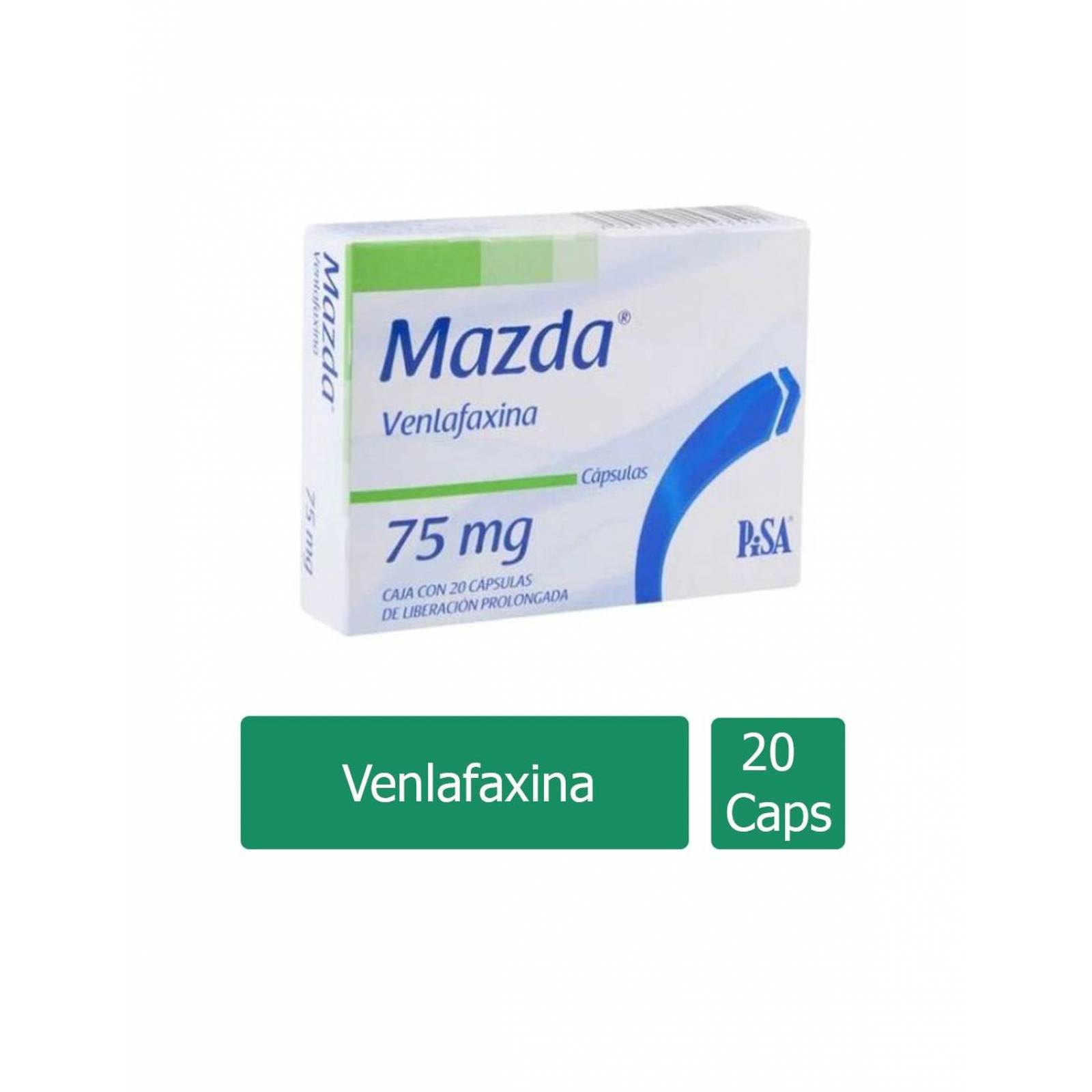 Mazda 75 mg Caja Con 20 Cápsulas 