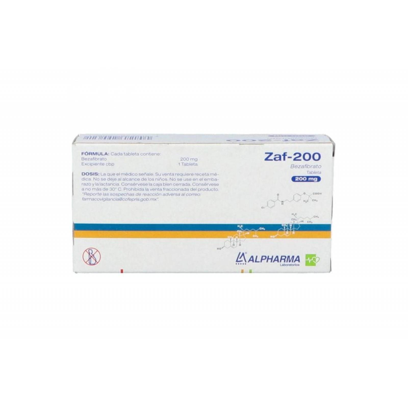 Zaf-200 200 mg Caja Con 30 Tabletas 