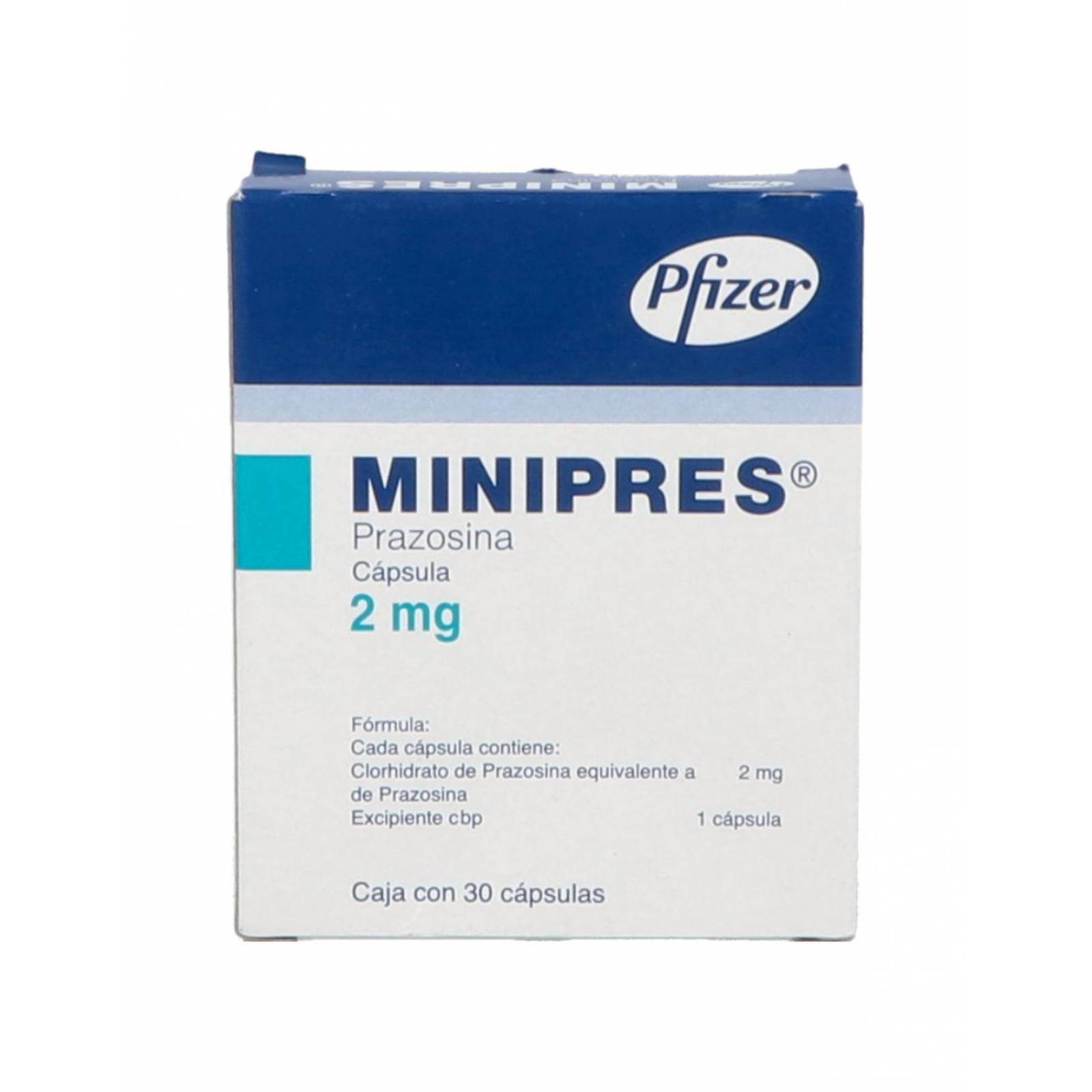 Minipres 2 Mg Caja Con 30 Cápsulas 