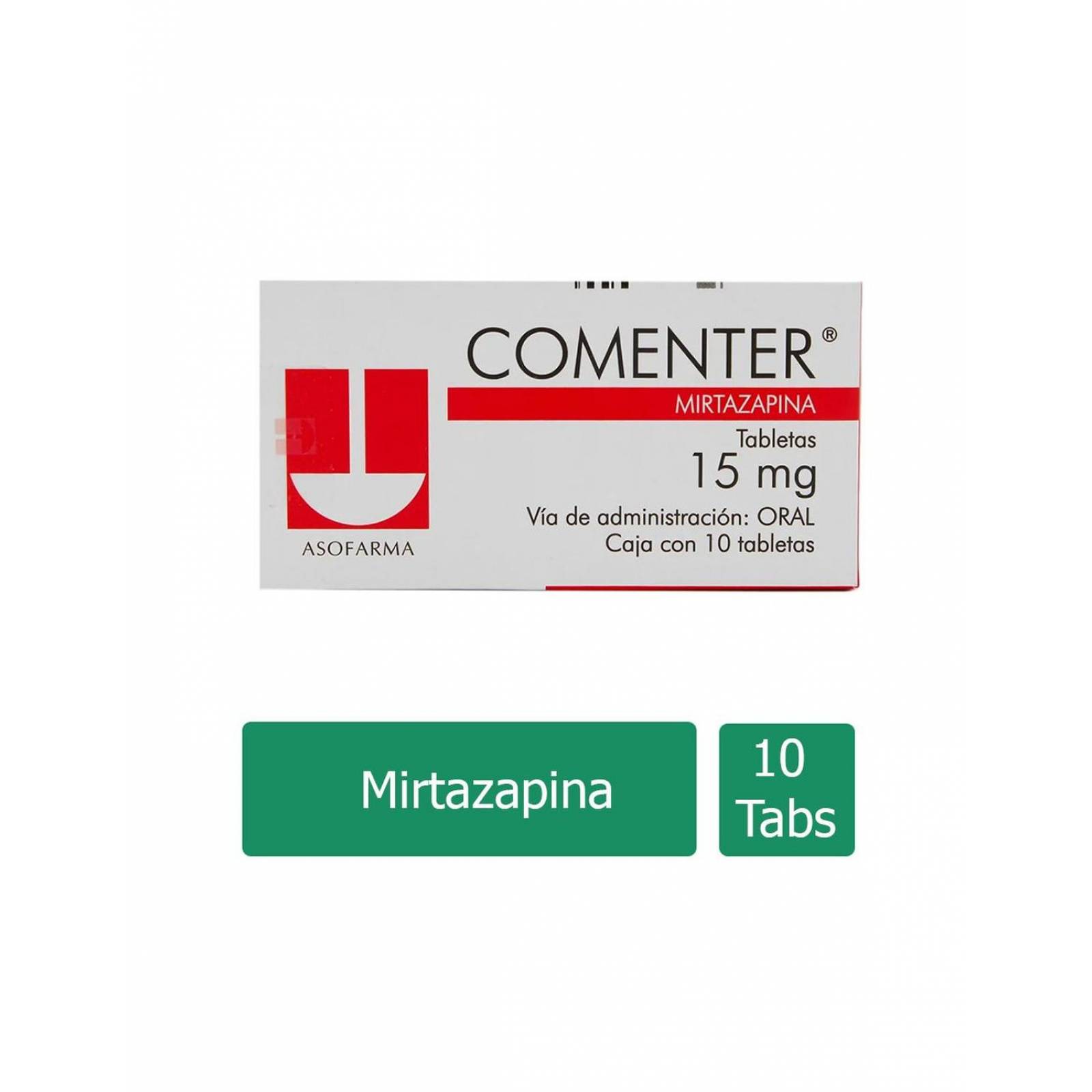 Comenter 15 mg Caja Con 10 Tabletas 