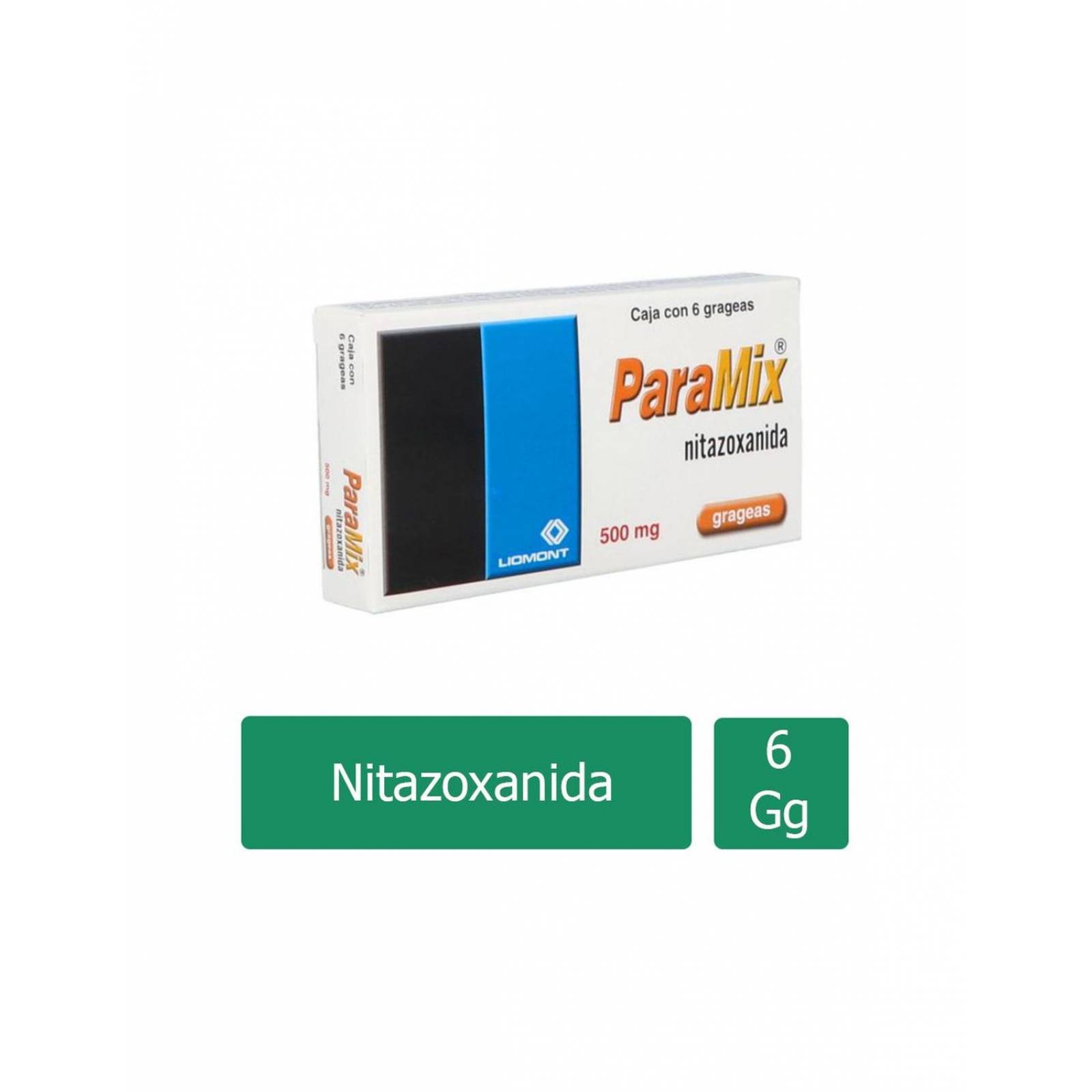 Paramix 500 mg Caja Con 6 Grageas 