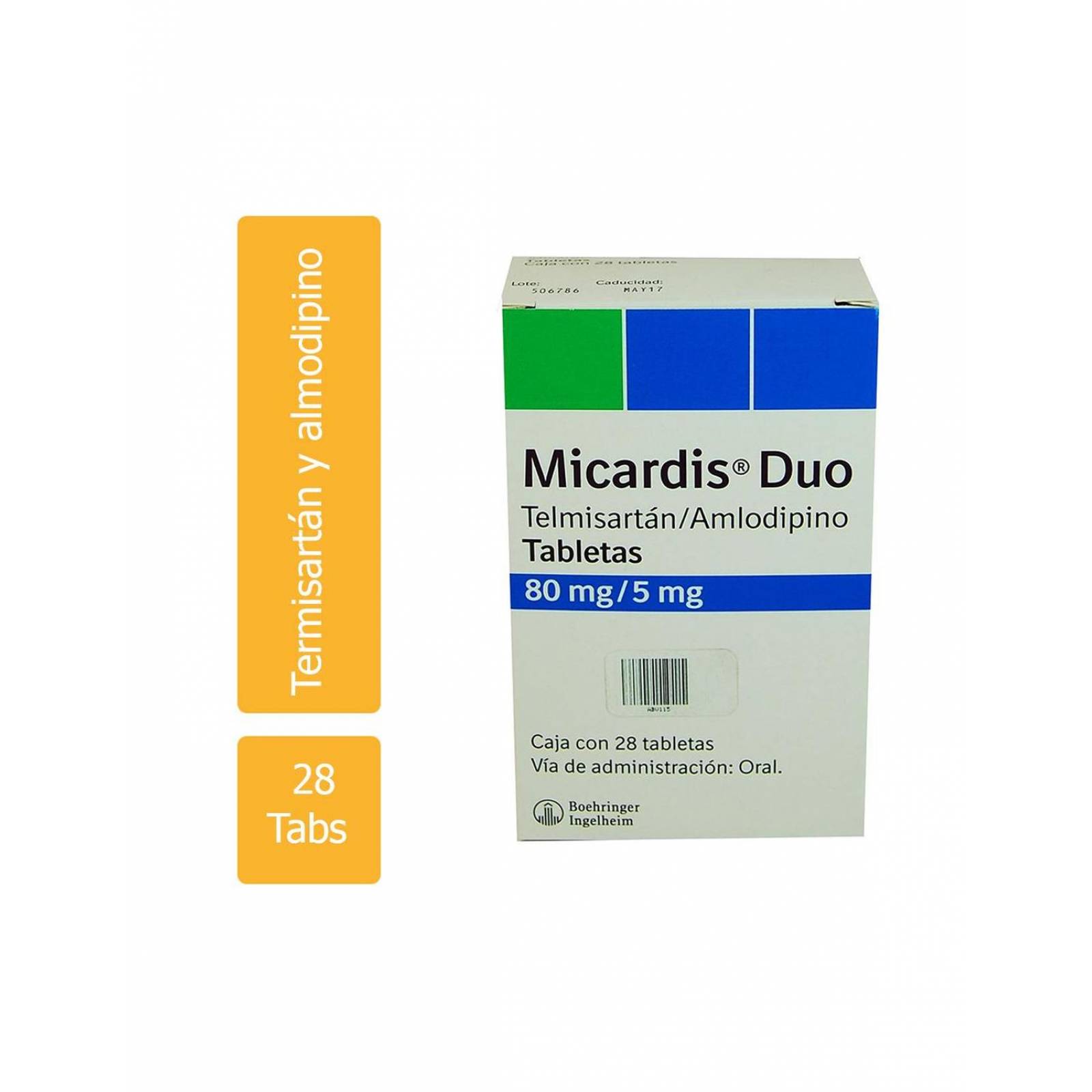 Micardis Duo 80 mg / 5 mg Caja Con 28 Tabletas 