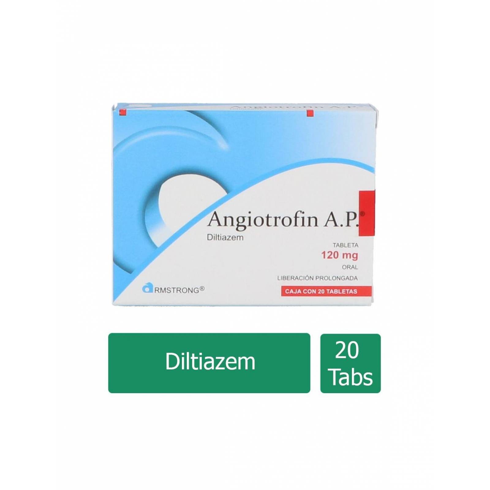 Angiotrofin A.P 120 mg Caja Con 20 Tabletas 